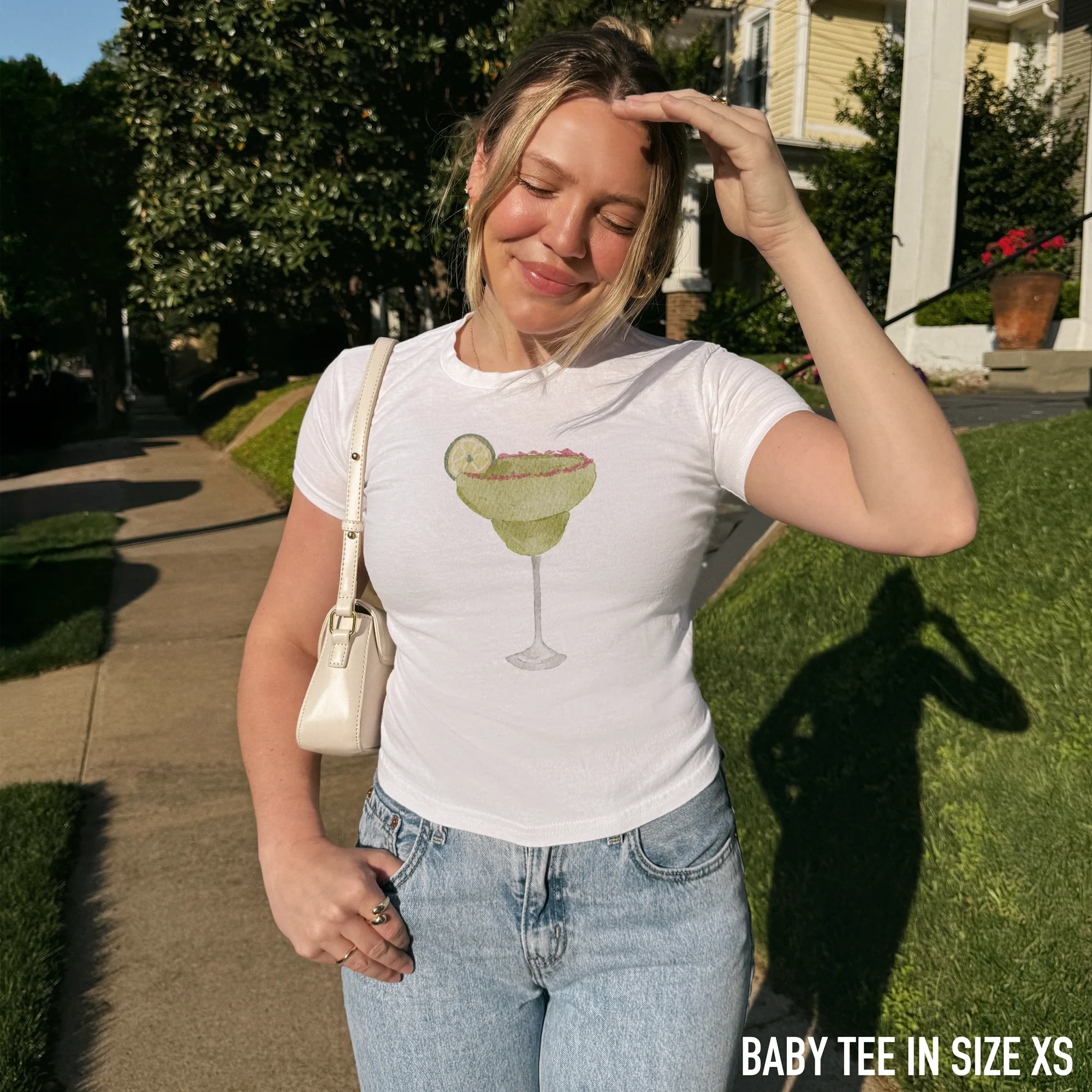 Margarita Watercolor Baby Tee - Image 2