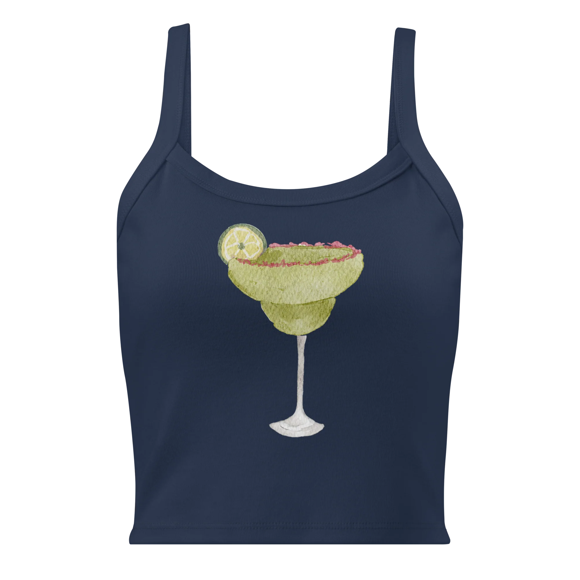 Margarita Watercolor Rib Tank Top
