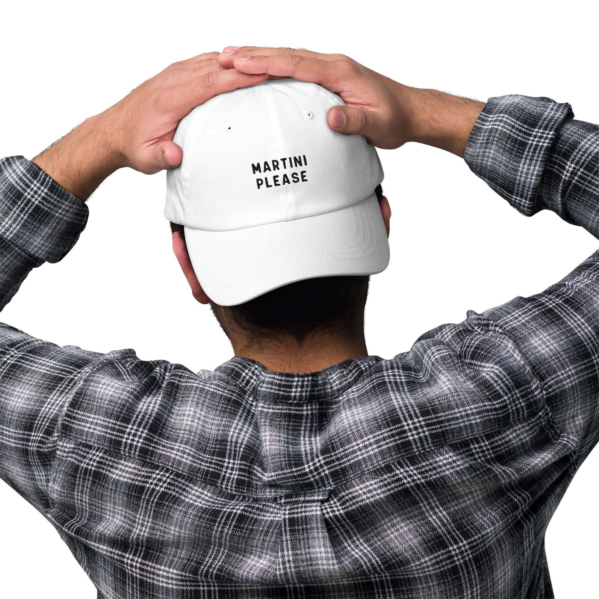 Martini Please Cocktail Embroidered Cap - Image 6