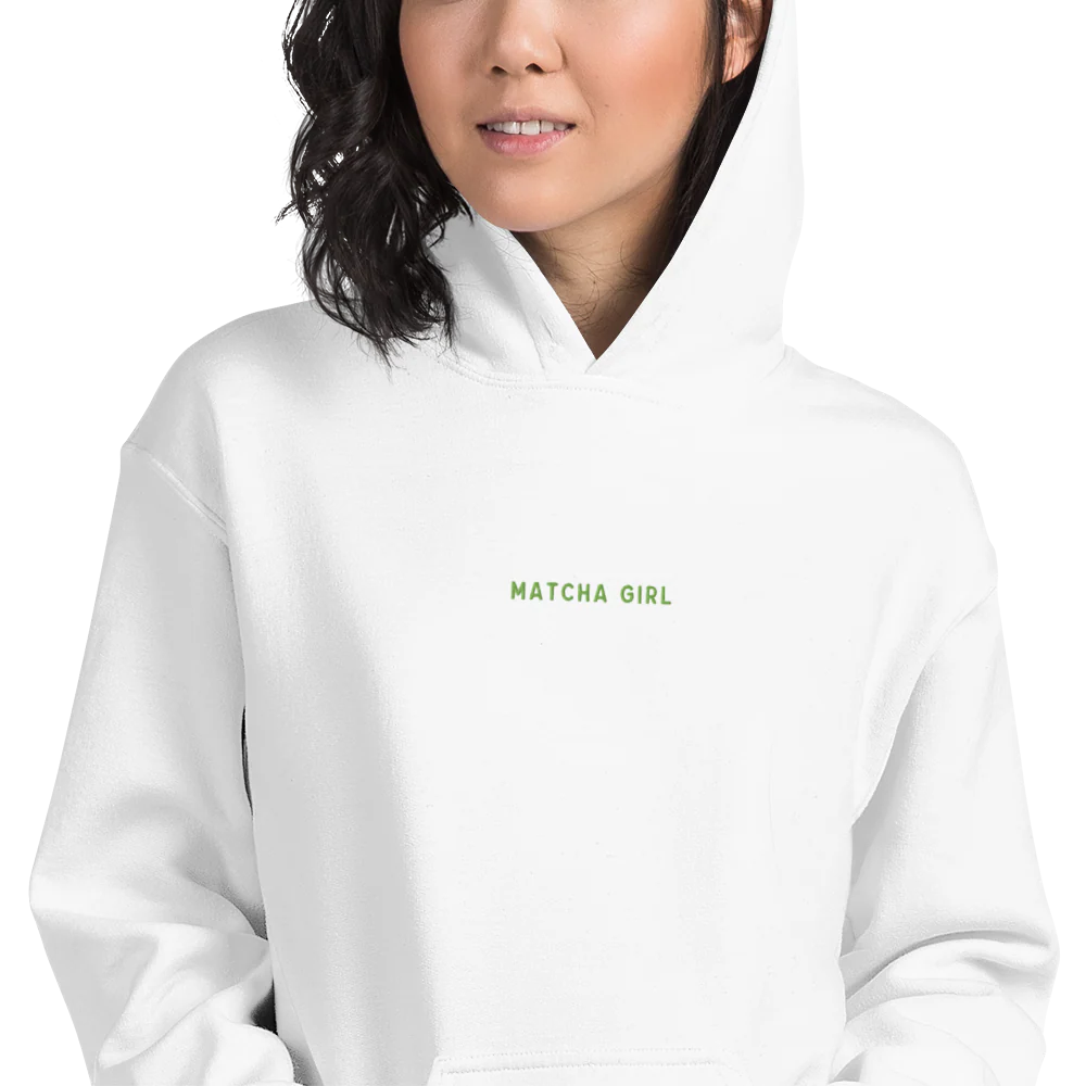Matcha Girl Embroidered Hoodie - Image 2