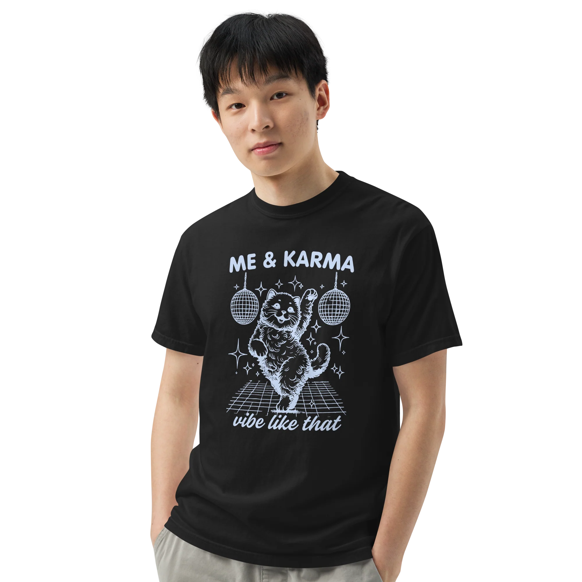 Me & Karma Vibe Like That Cat Classic T-Shirt - Image 7