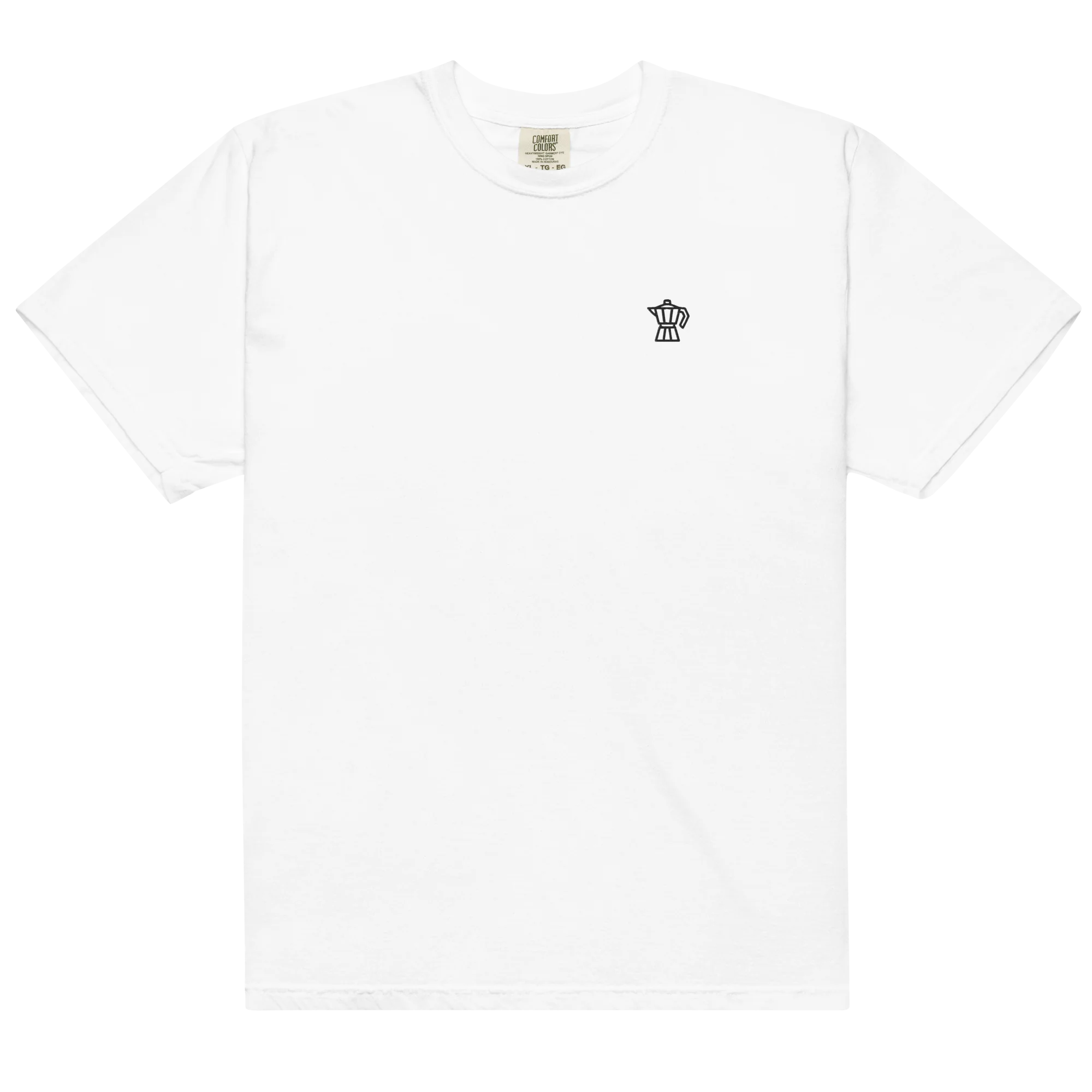 Moka Pot Coffee Embroidered Classic T-Shirt - Image 4