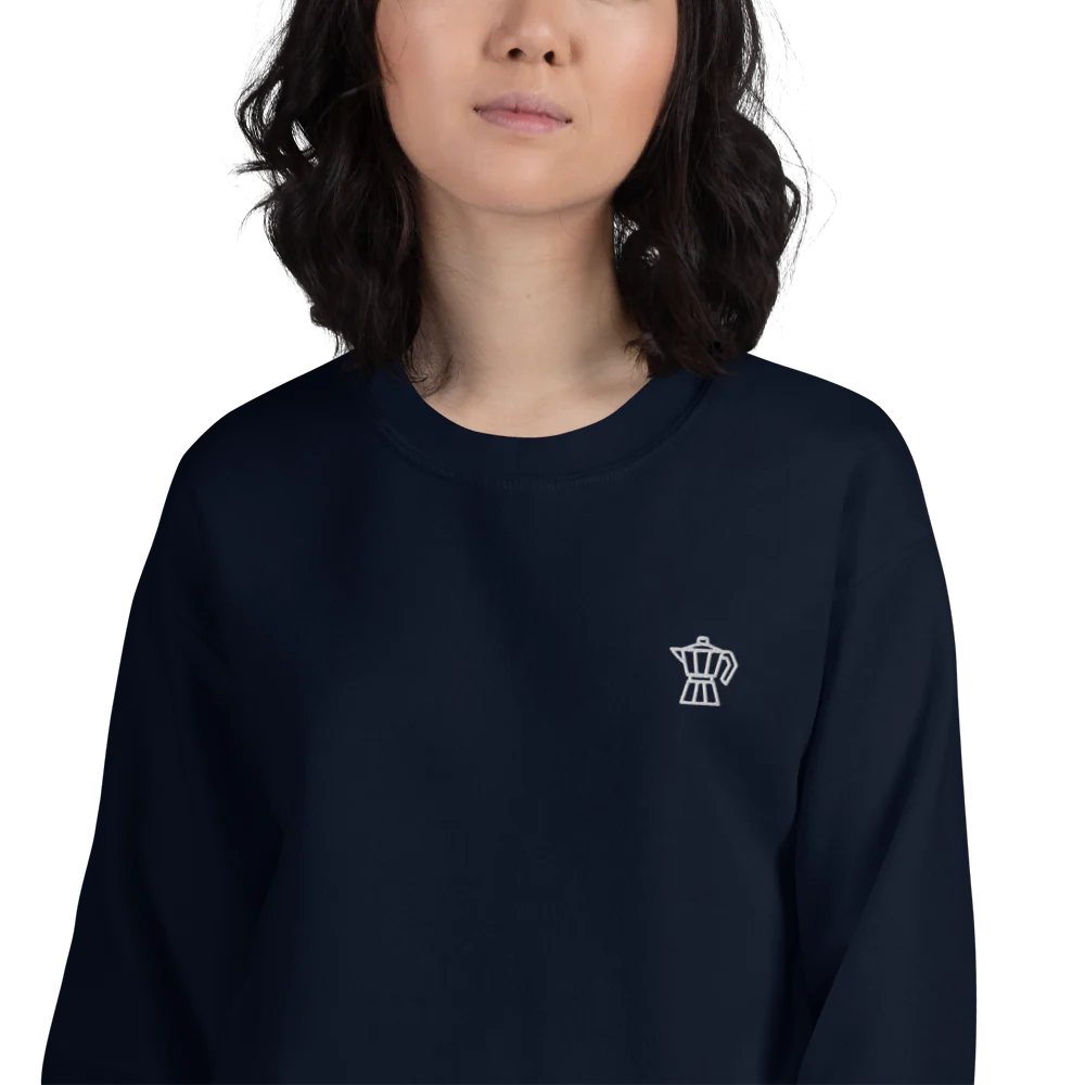 Moka Pot Coffee Embroidered Sweatshirt - Image 10
