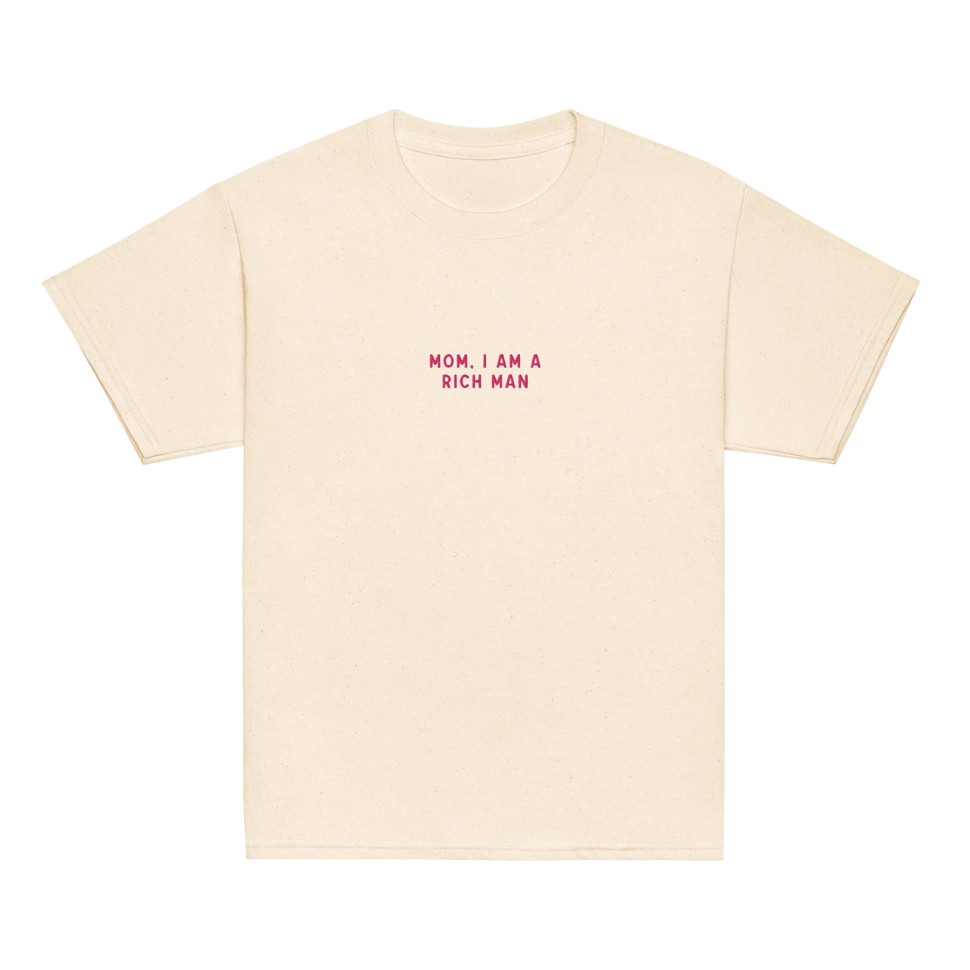 Mom, I am a Rich Man Embroidered Baby Tee - Image 7