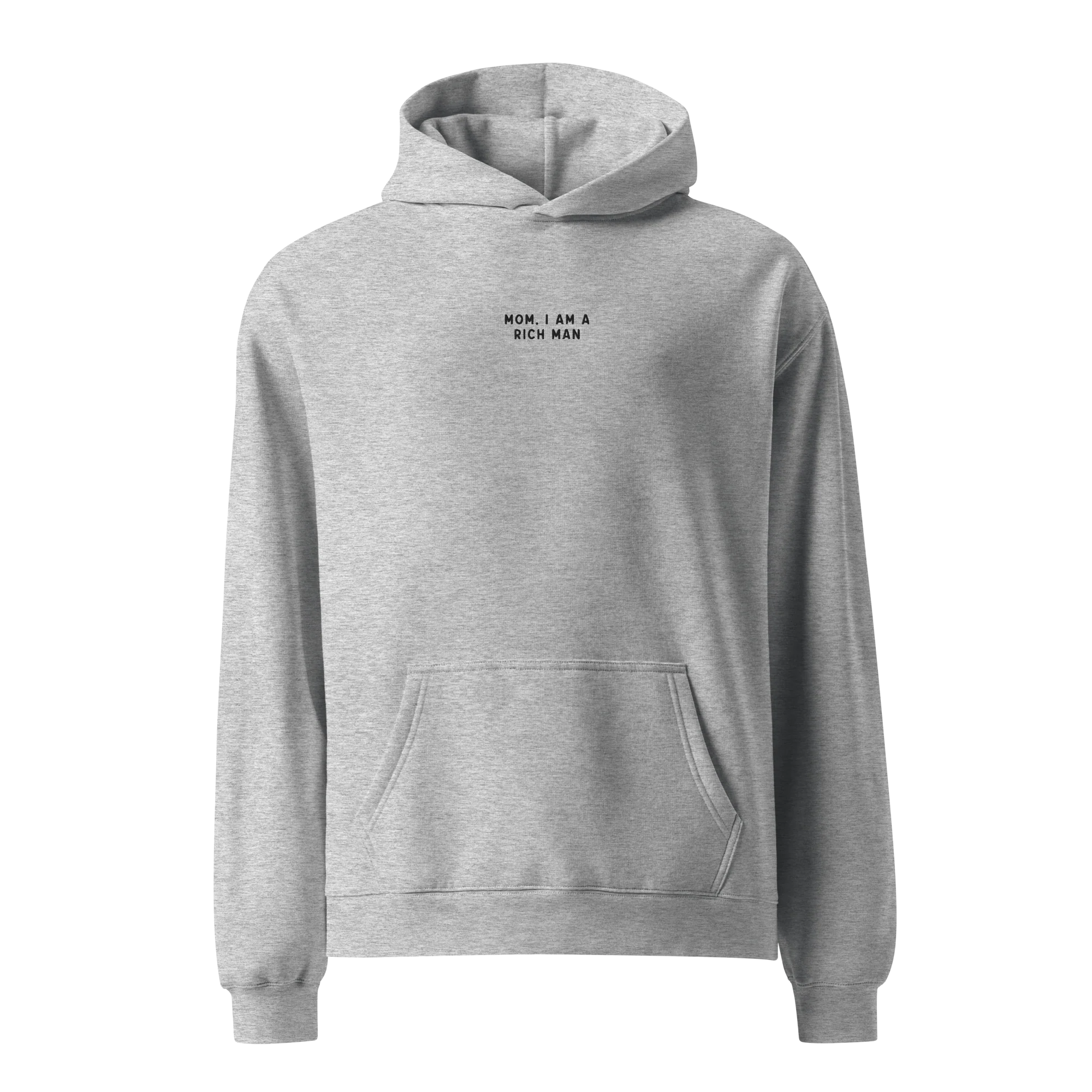 Mom, I am a Rich Man Embroidered Premium Oversized Hoodie - Image 11