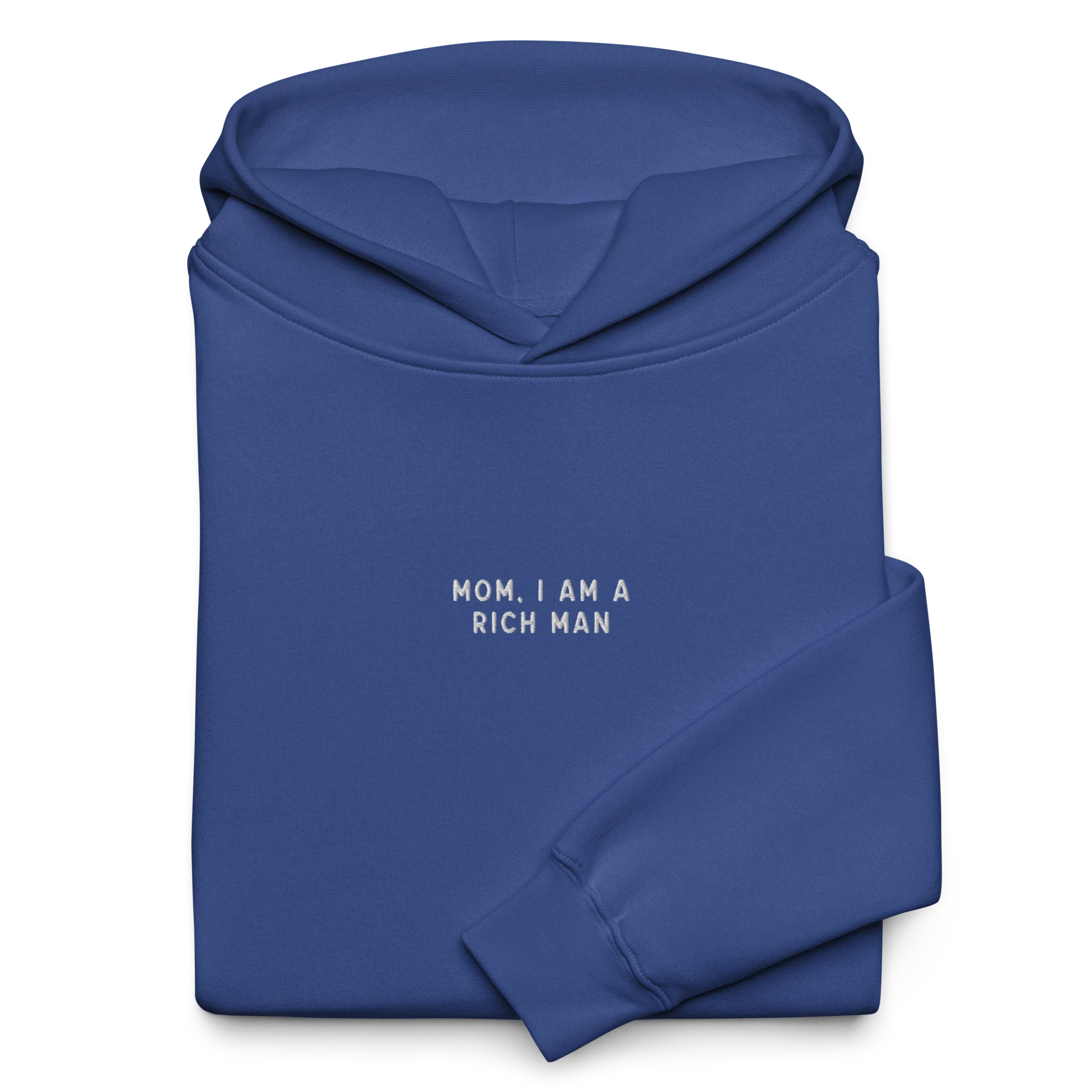 Mom, I am a Rich Man Embroidered Premium Oversized Hoodie - Image 8