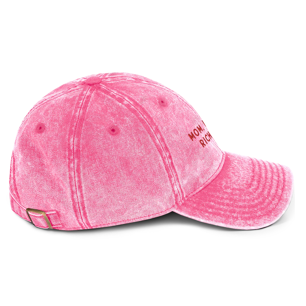Mom, I am a Rich Man Embroidered Vintage Cap - Image 3