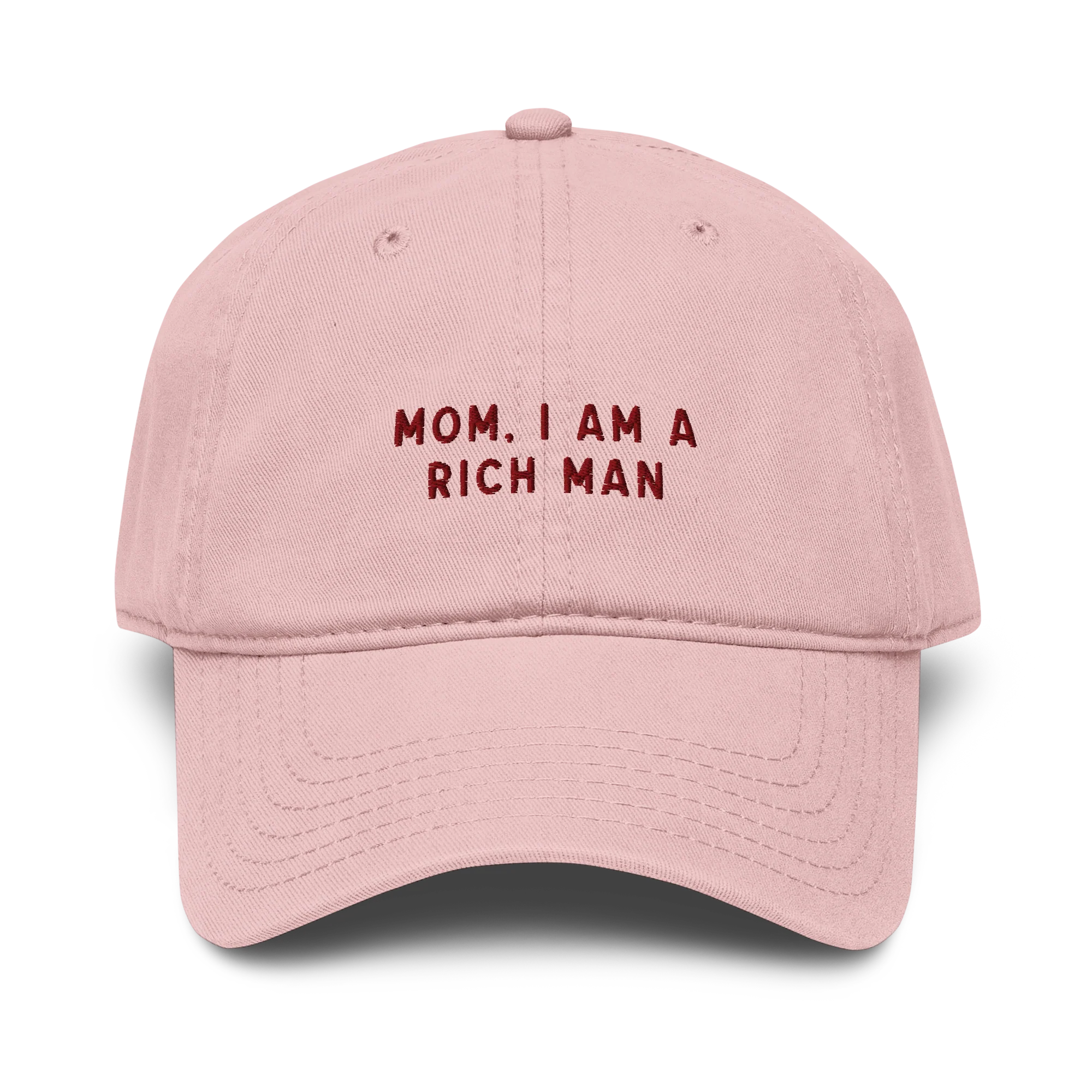 Mom, I am a Rich Man Embroidered Vintage Wash Baseball Cap - Image 4