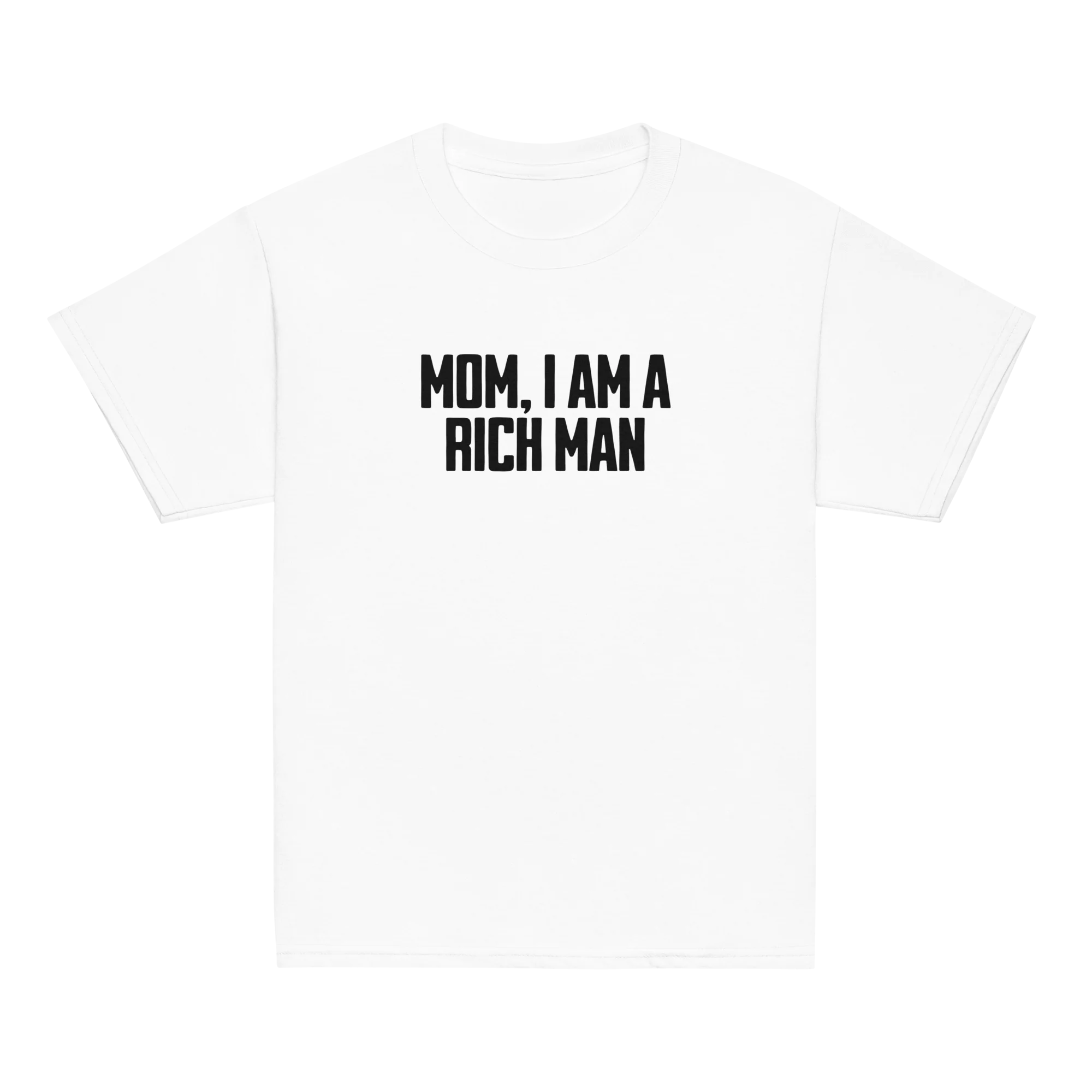 Mom, I Am A Rich Man Feminist Baby Tee - Image 3