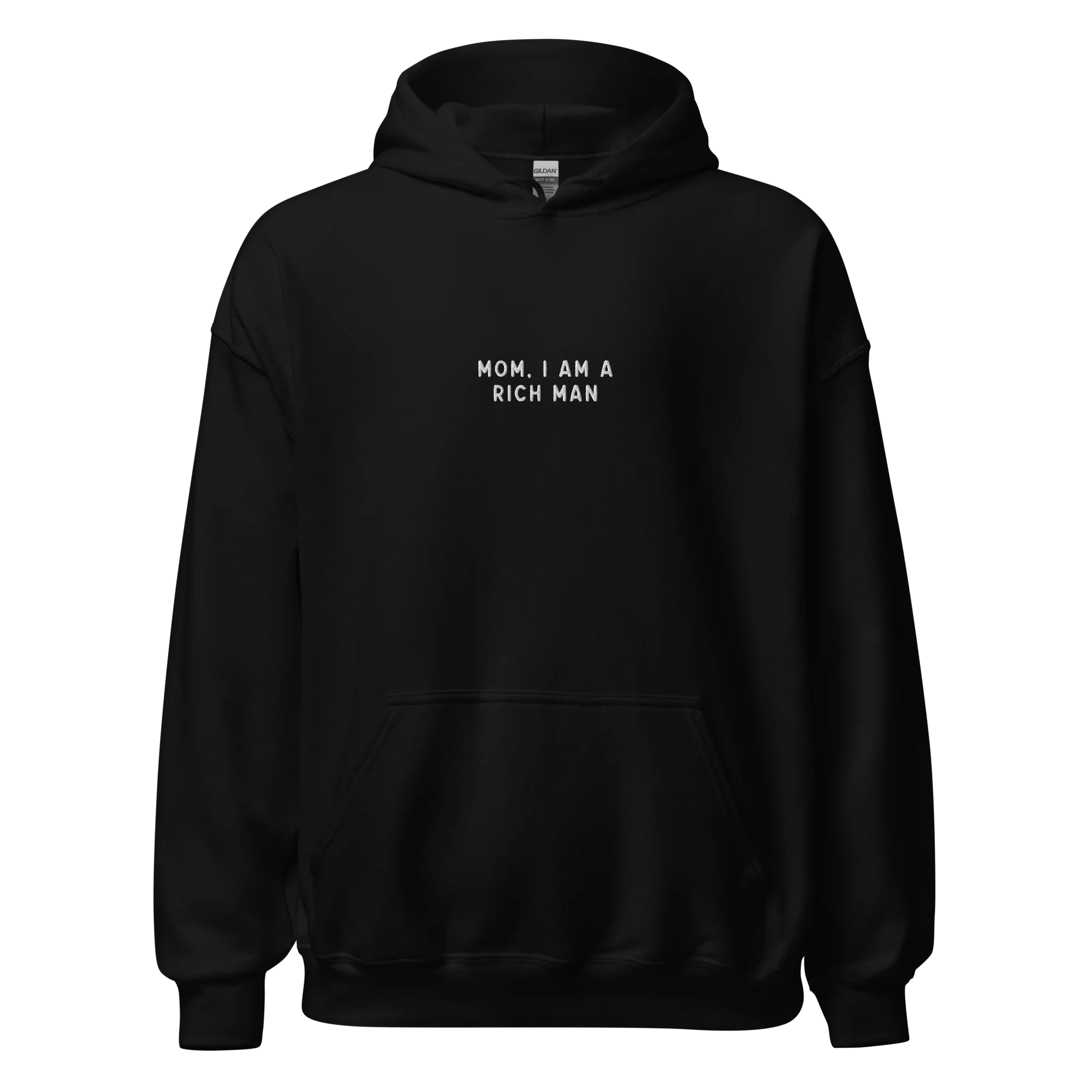 Mom, I am a Rich Man Feminist Embroidered Hoodie - Image 3