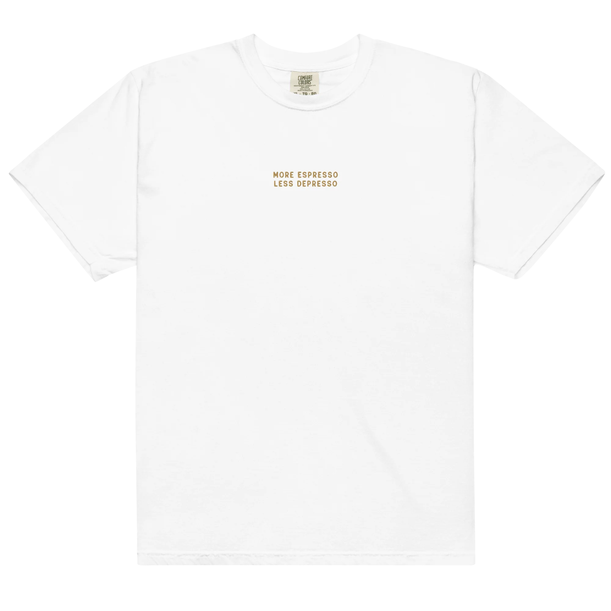 More Espresso Less Depresso Embroidered Classic T-Shirt - Image 9