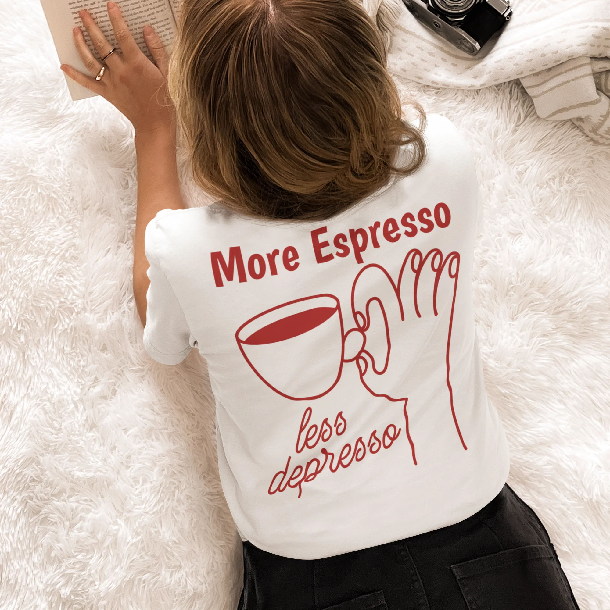 More Espresso Less Depresso Classic T-Shirt - Image 7