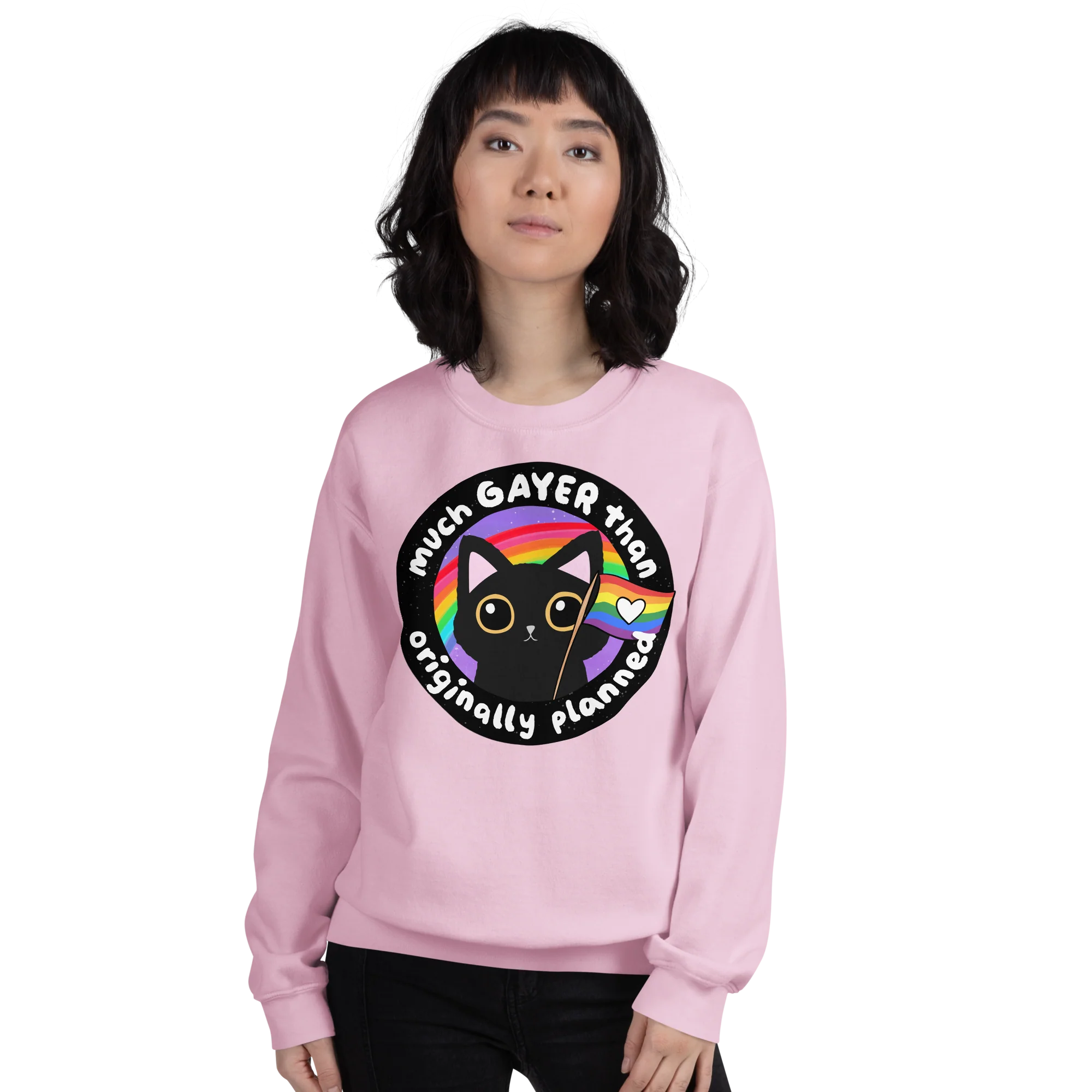 Much Gayer Than Planned Pride Sweatshirt - Image 2