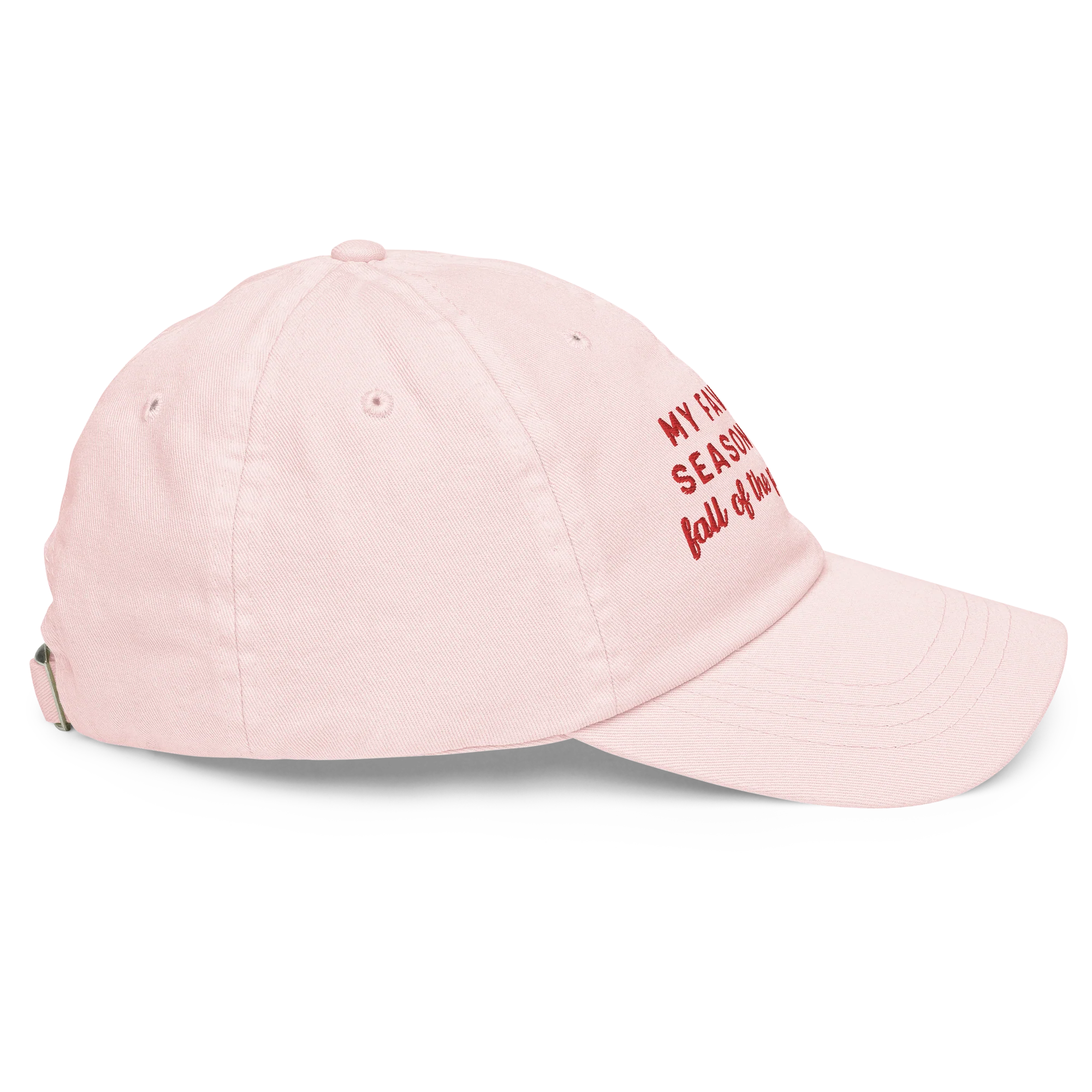 My Favorite Season Is The Fall Of The Patriarchy Embroidered Pastel Baseball Cap - Image 9