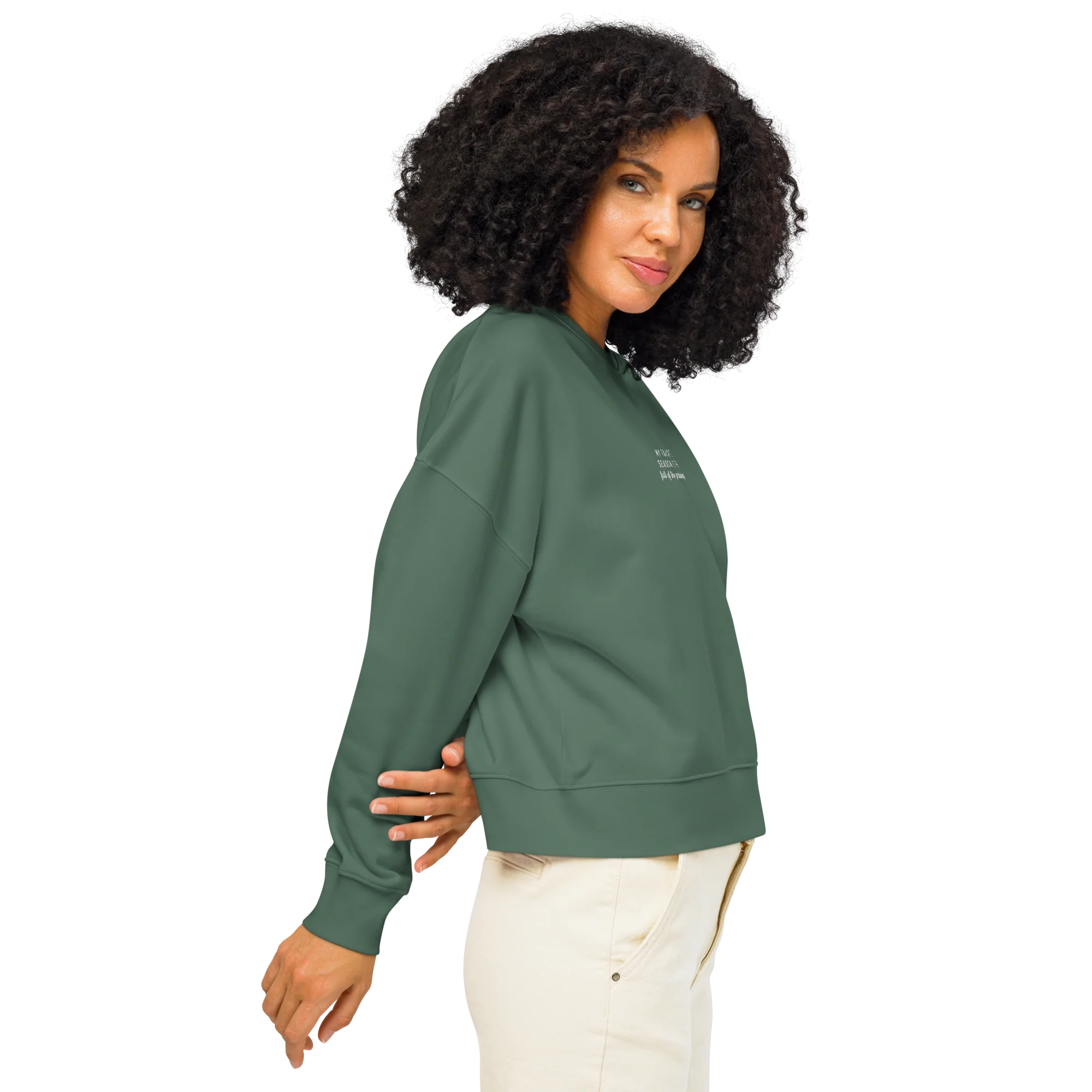 My Favorite Season Is The Fall Of The Patriarchy Embroidered Women’s Organic Sweatshirt - Image 2