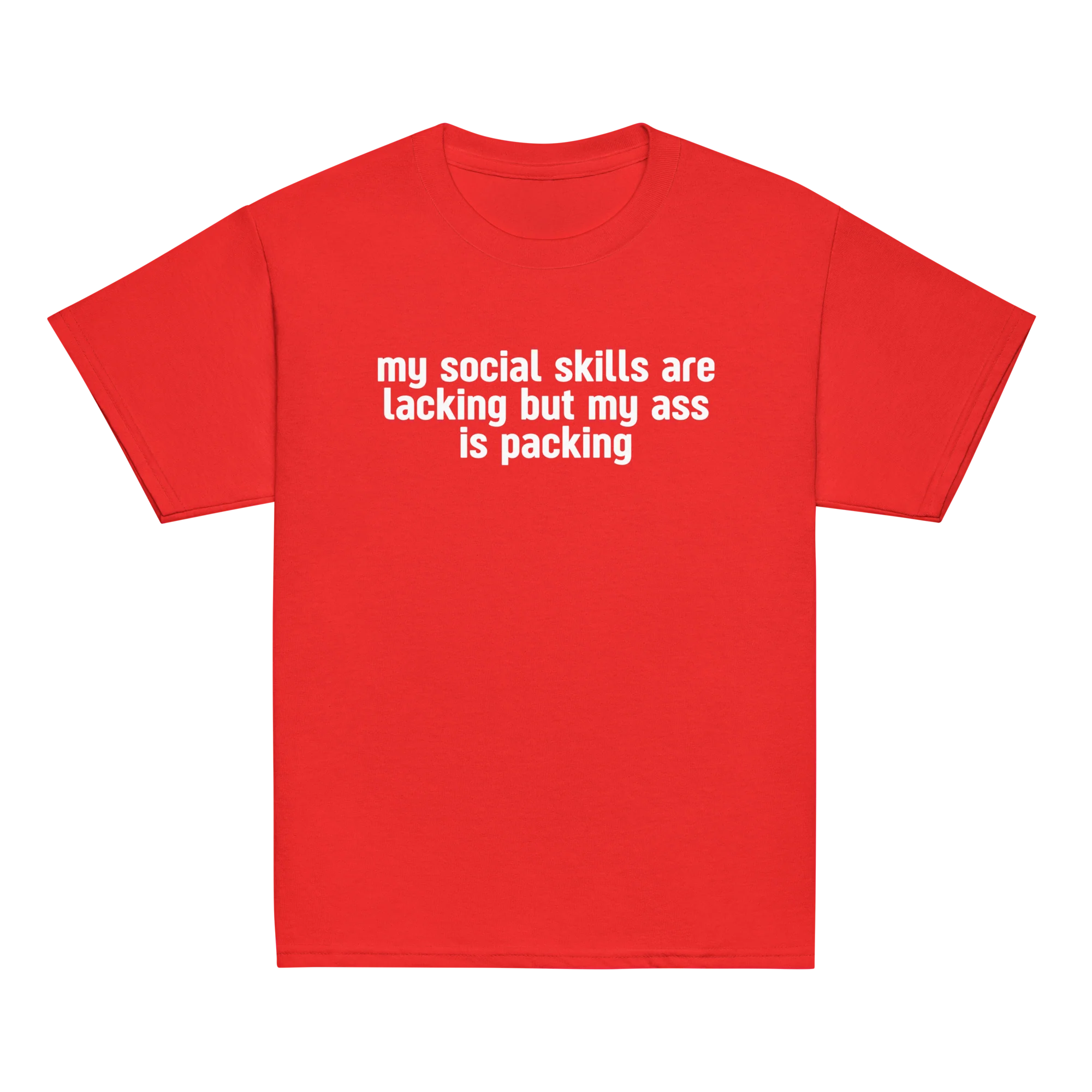 My Social Skills Lacking Ass Packing Baby Tee - Image 5