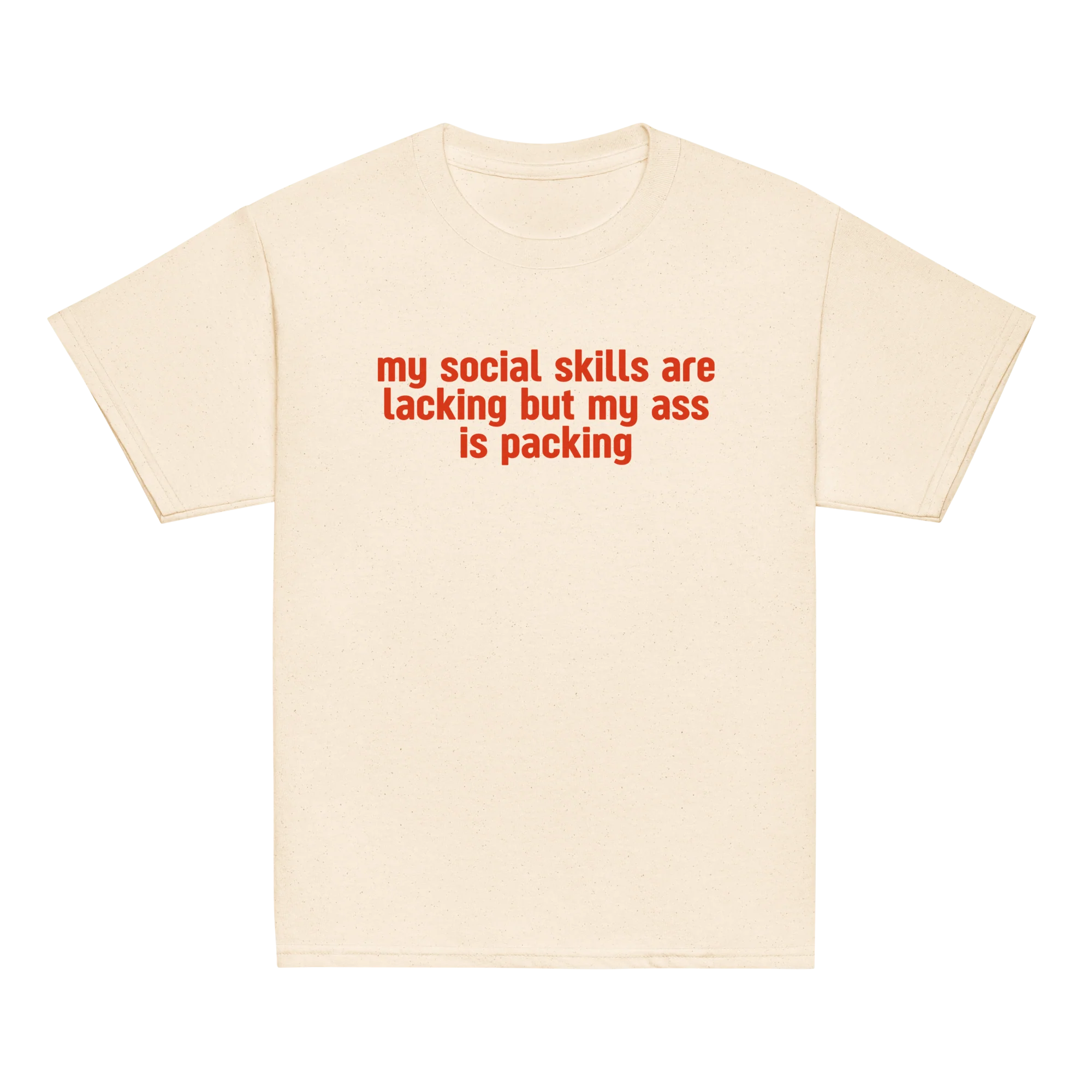 My Social Skills Lacking Ass Packing Baby Tee - Image 6