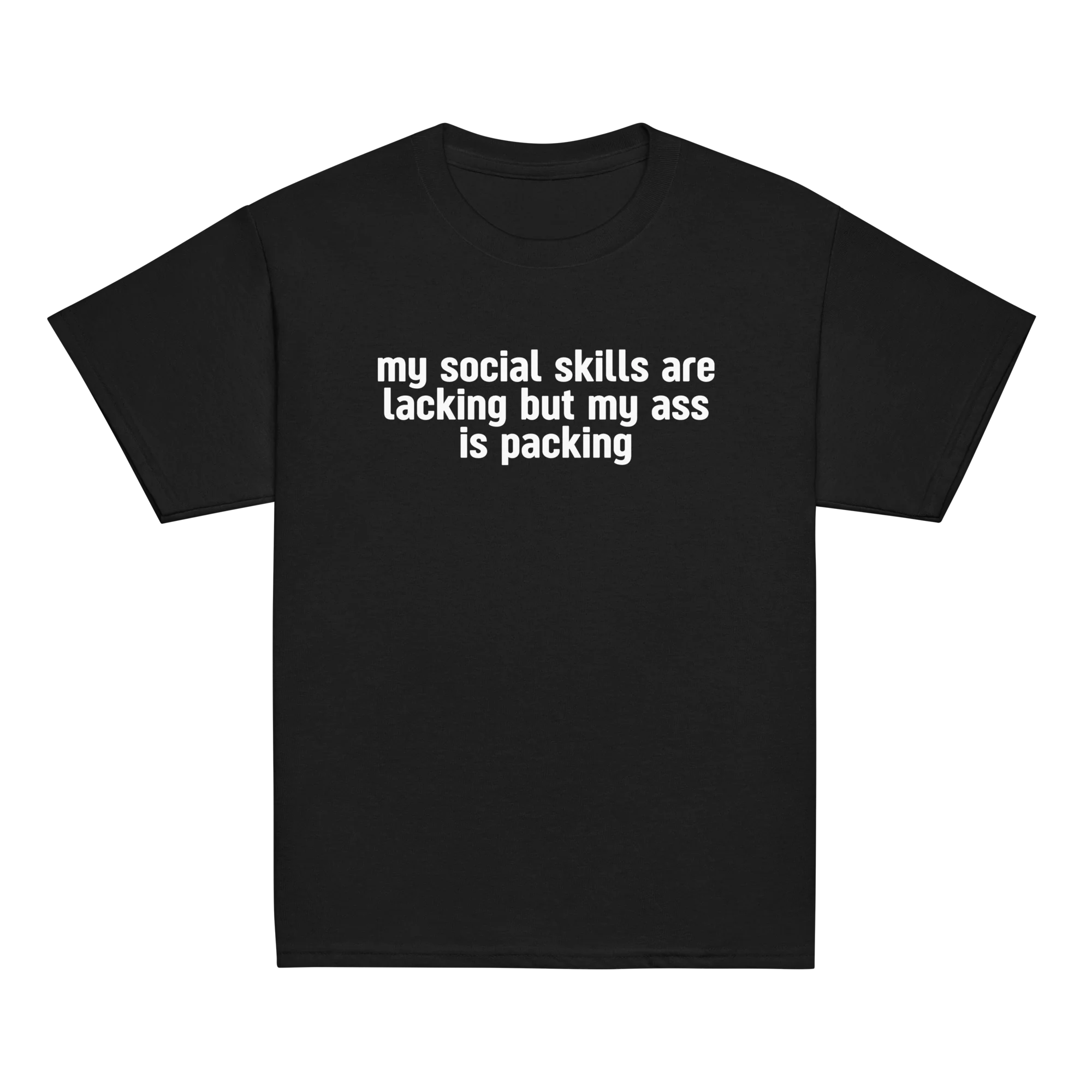 My Social Skills Lacking Ass Packing Baby Tee - Image 9