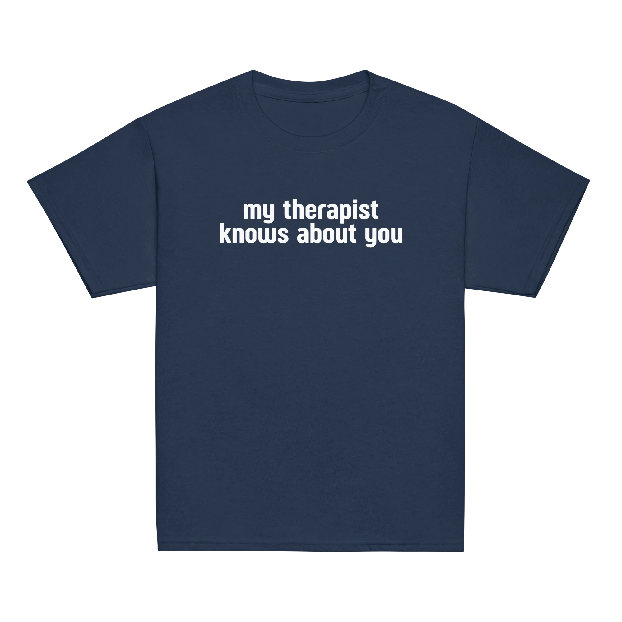 My Therapist Knows About You Baby Tee - Image 9