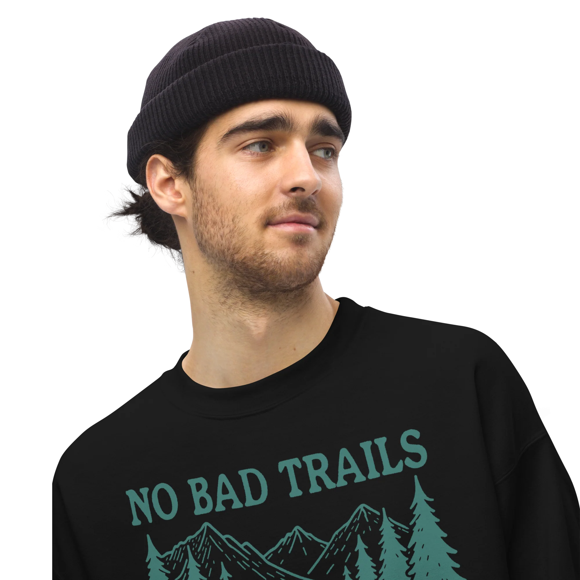 No Bad Trails Just Bad Knees Hiking Sweatshirt - Image 7