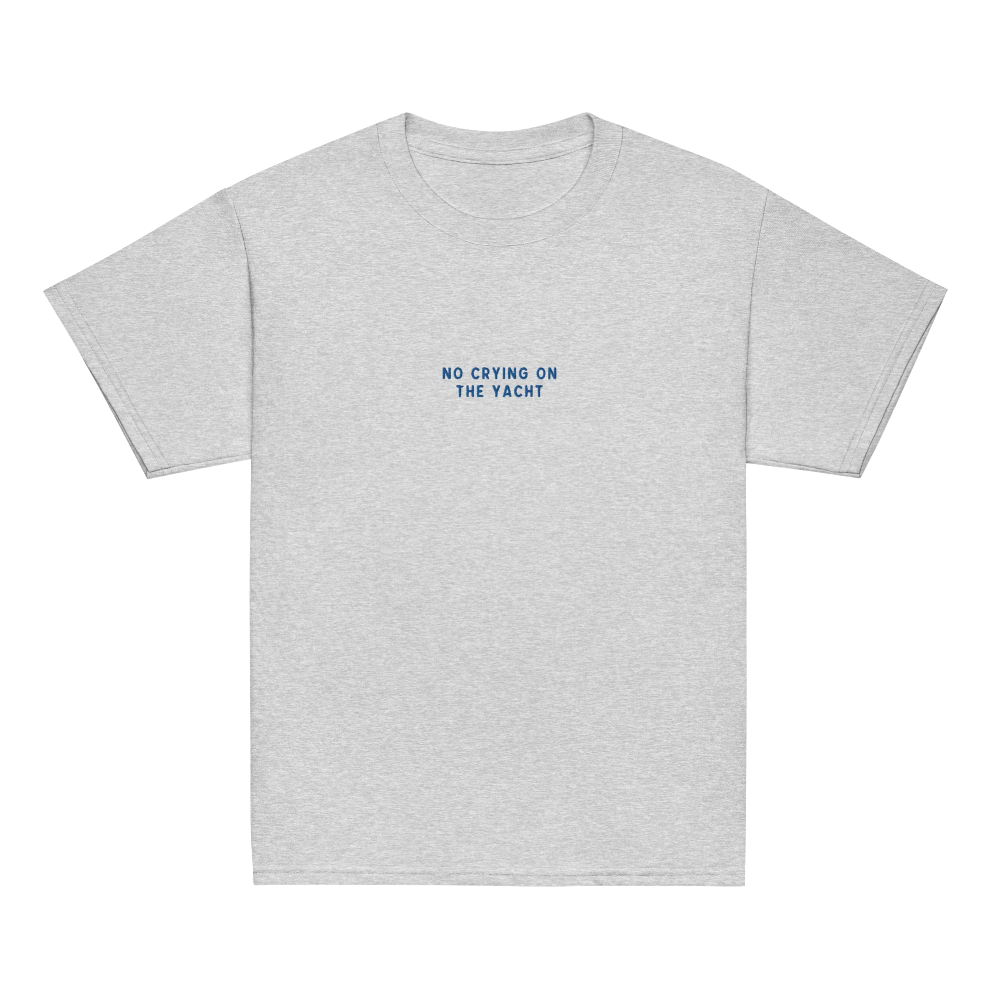 No Crying on the Yacht Embroidered Baby Tee - Image 4