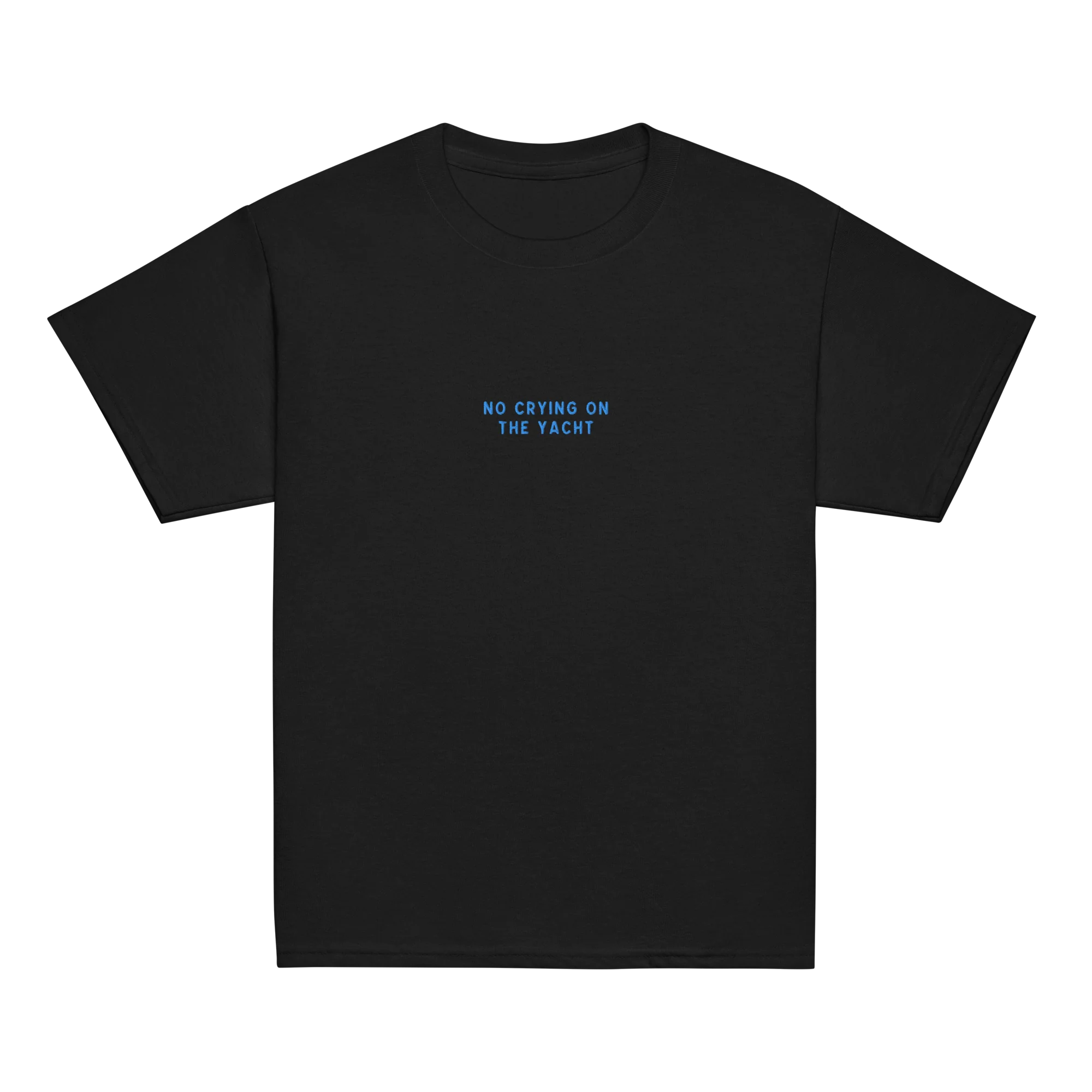 No Crying on the Yacht Embroidered Baby Tee - Image 8