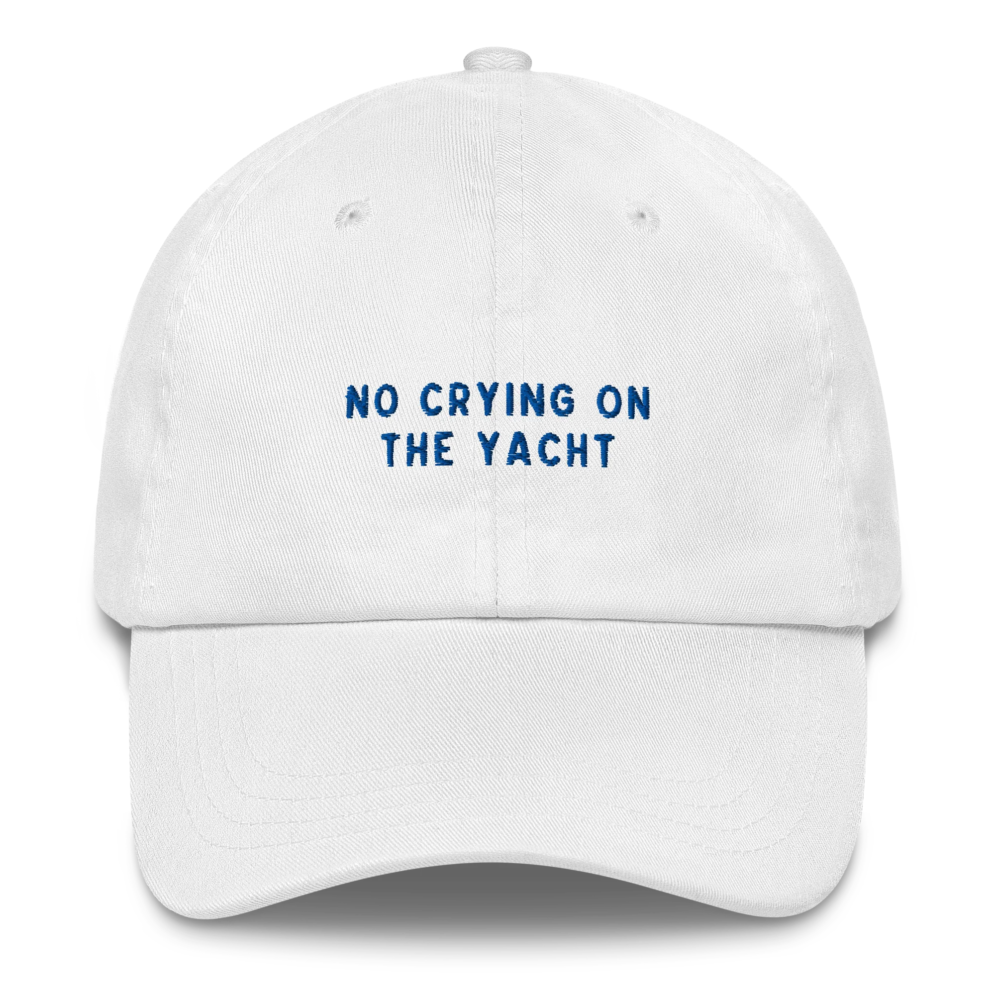 No Crying on the Yacht Embroidered Cap