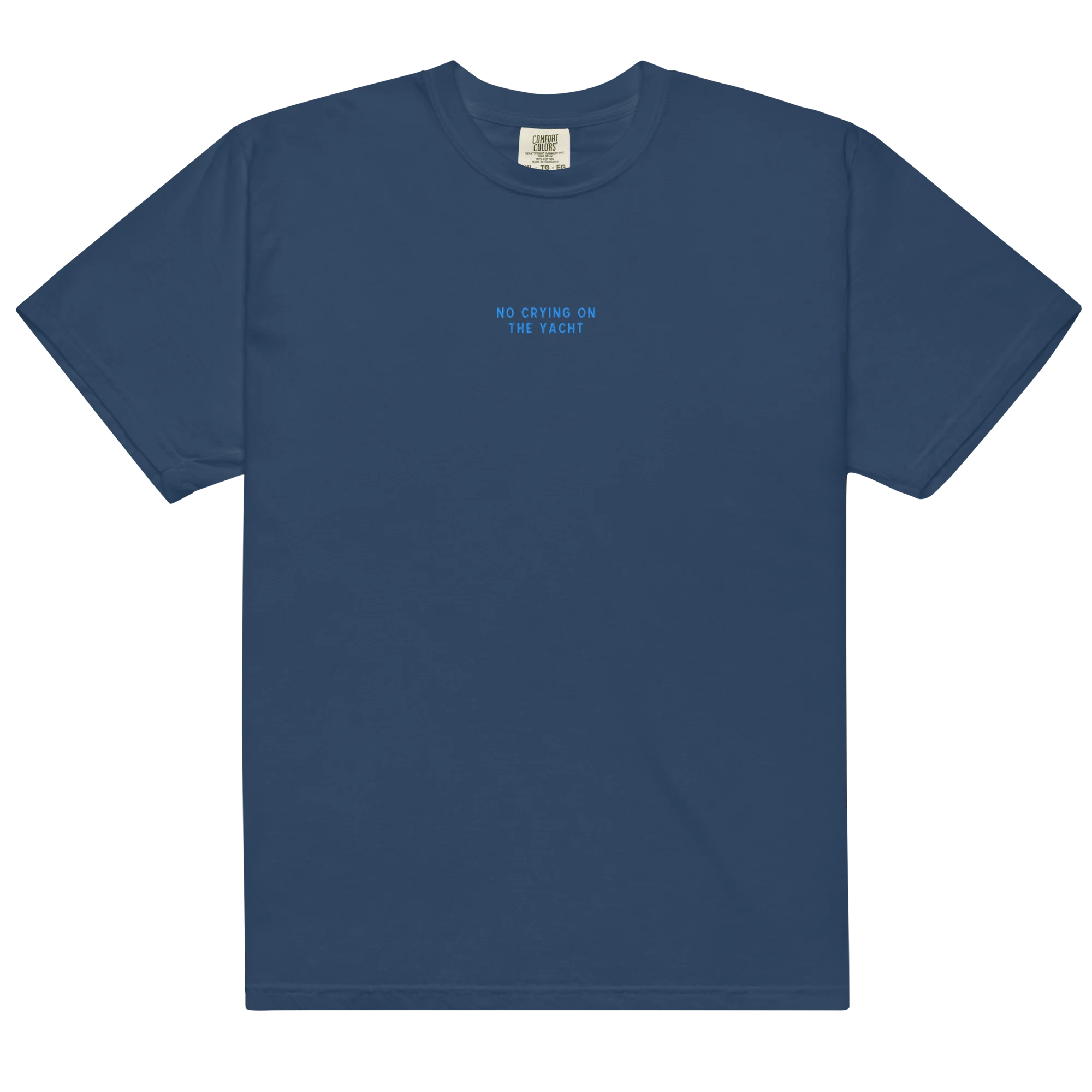 No Crying on the Yacht Embroidered Classic T-Shirt - Image 5