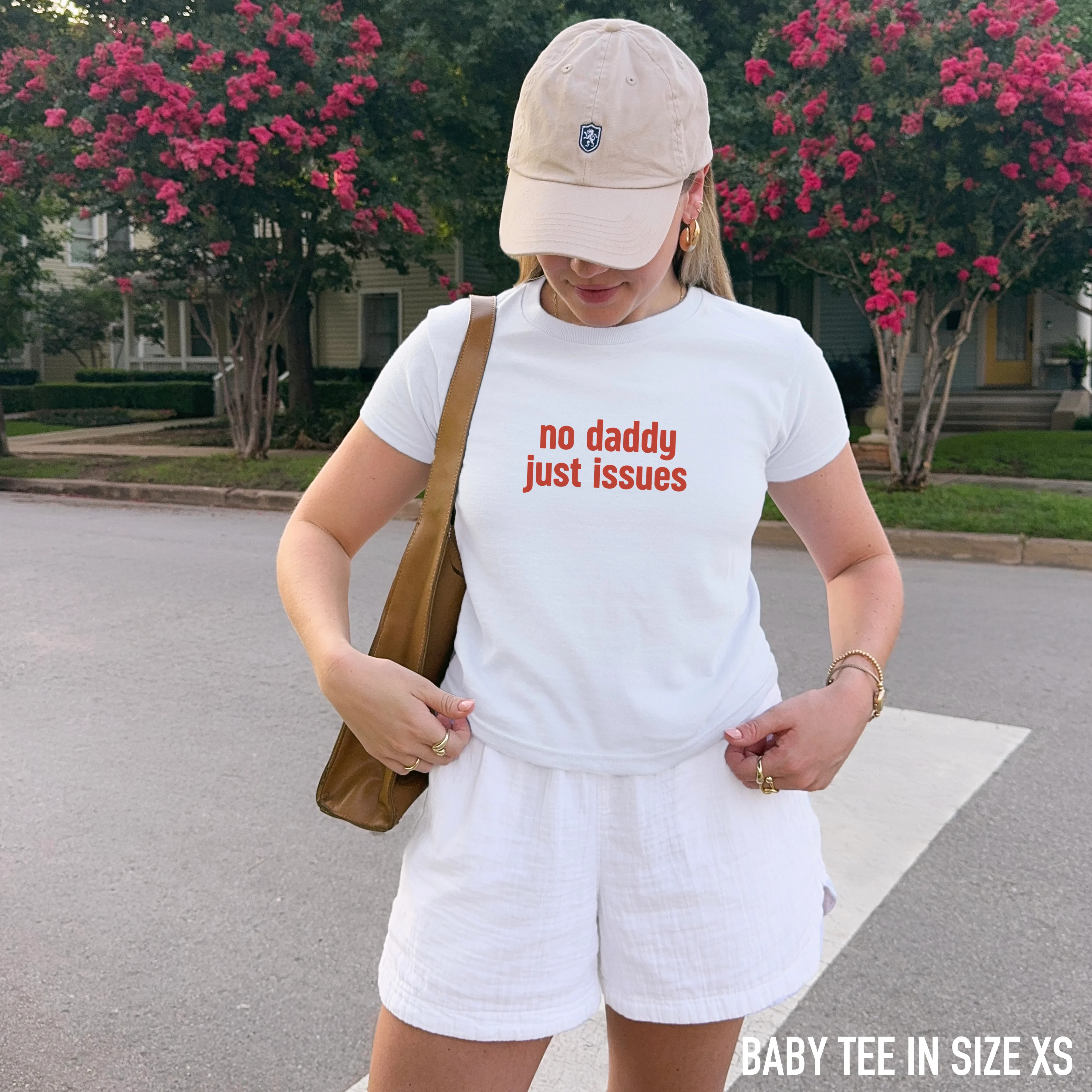 No Daddy Just Issues Baby Tee - Image 2