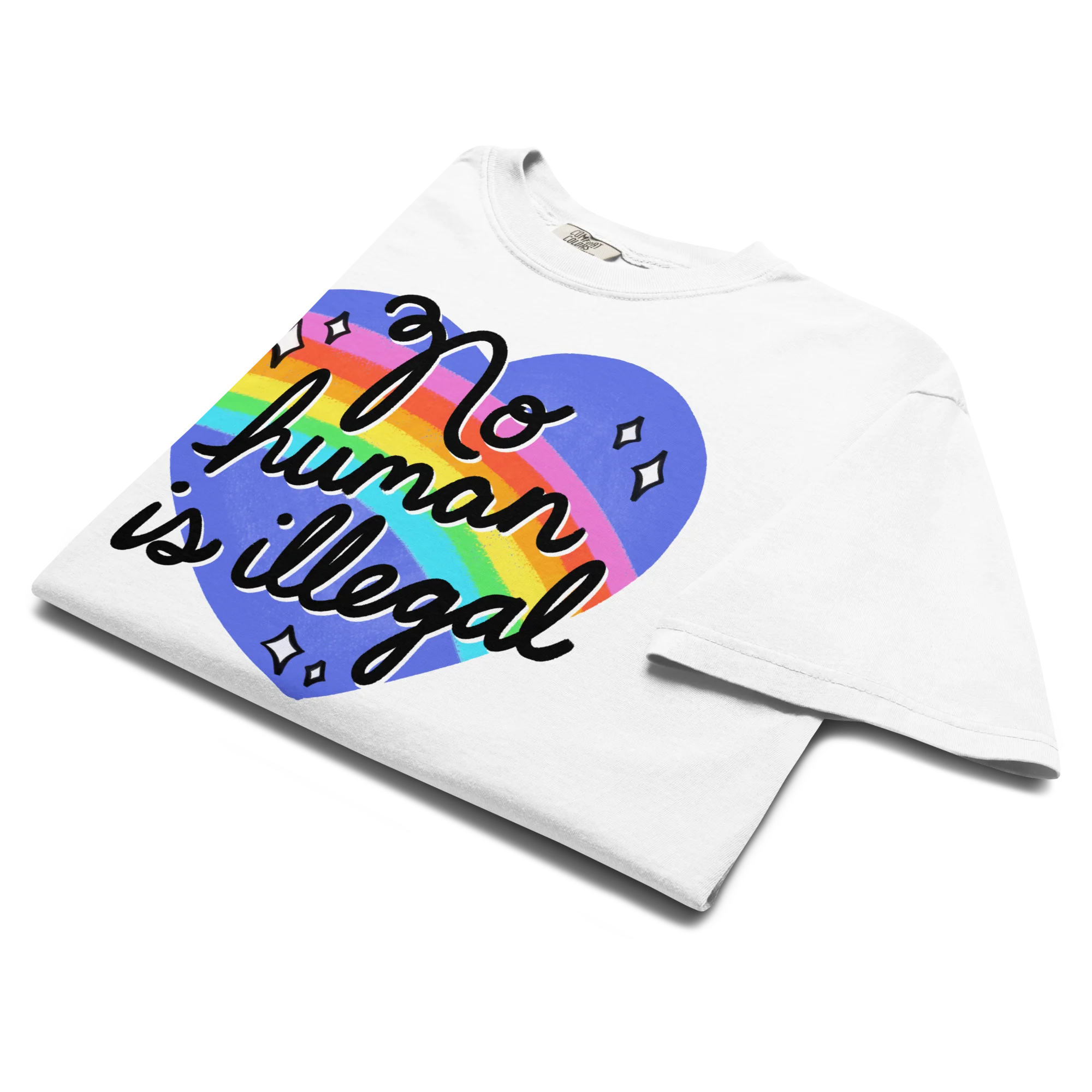 No Human is Illegal Classic T-Shirt - Image 3