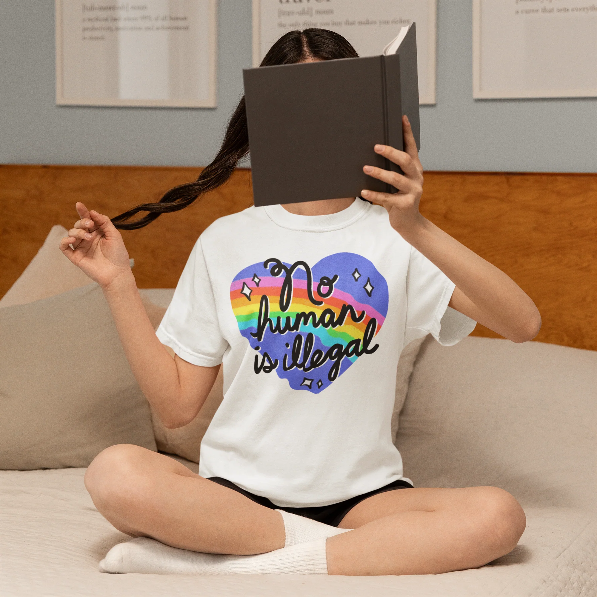 No Human is Illegal Classic T-Shirt - Image 5