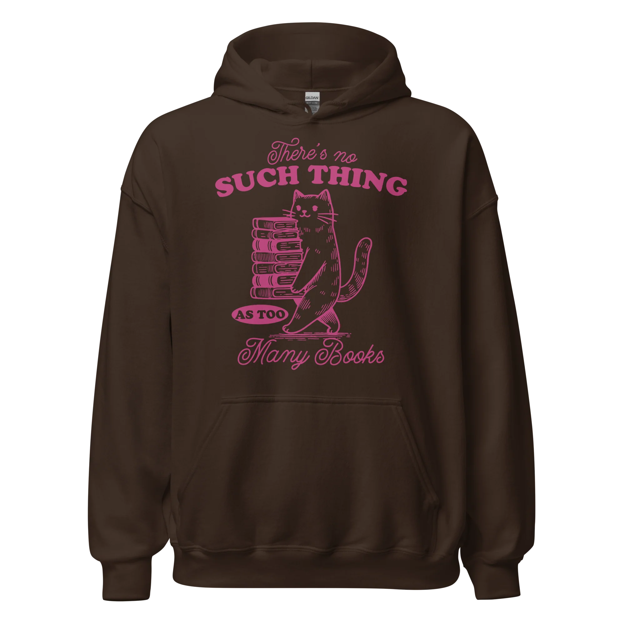 No Such Thing Too Many Books Hoodie - Image 12