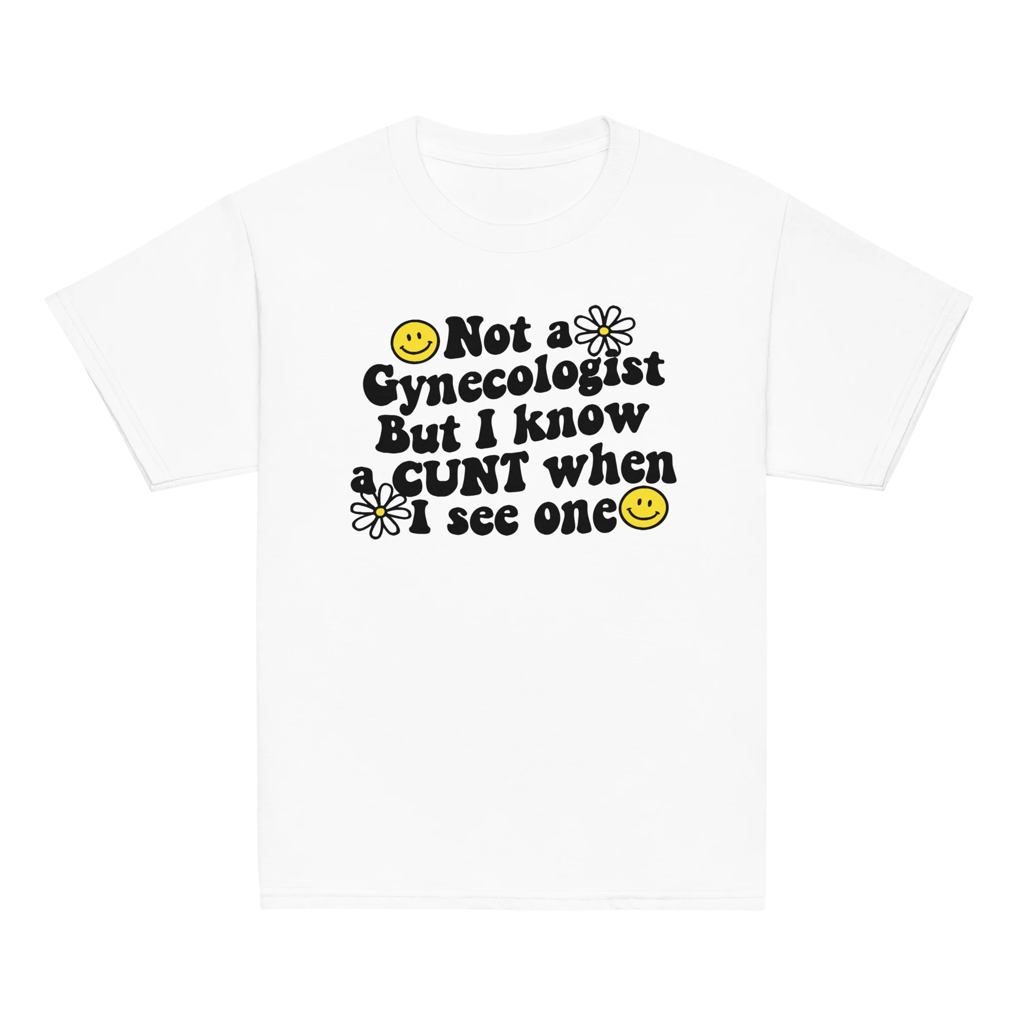 Not a Gynecologist Cunt Baby Tee - Image 3