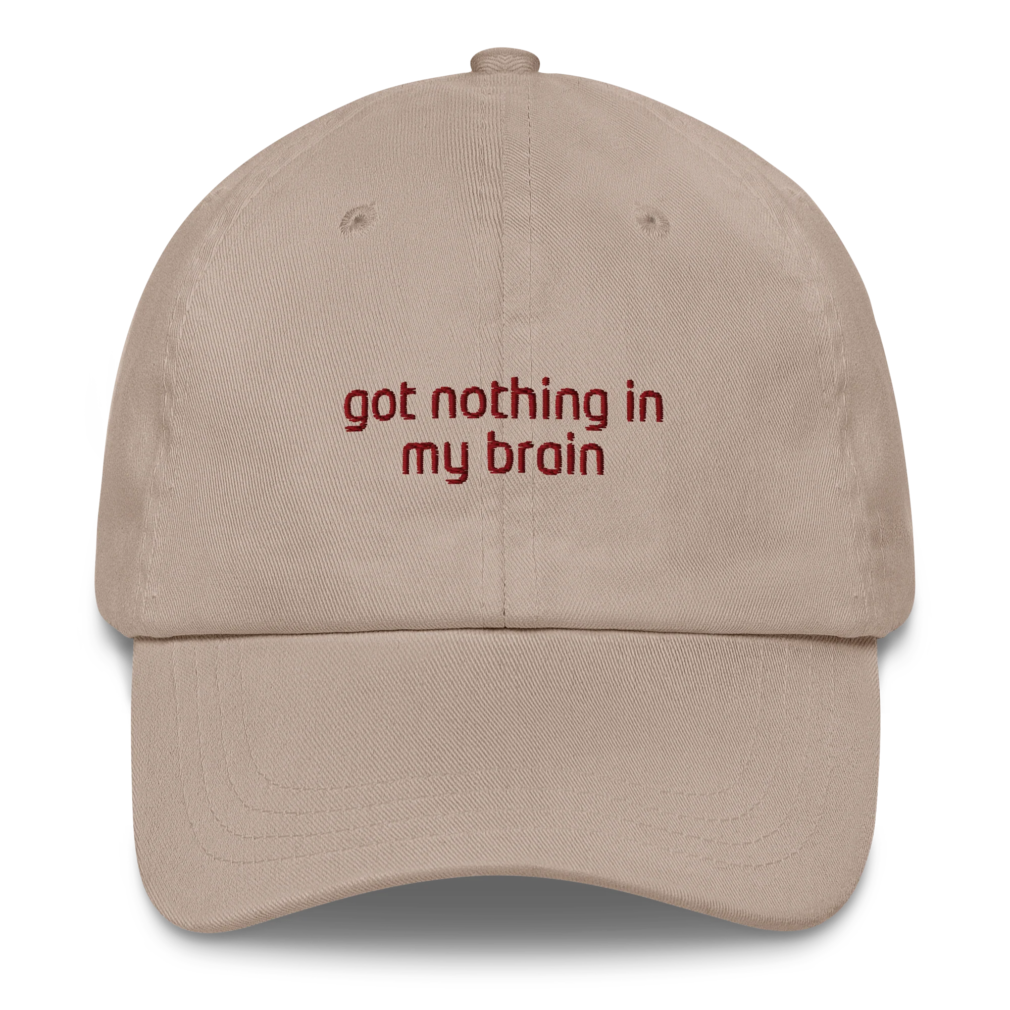Got Nothing In My Brain Embroidered Cap - Image 4