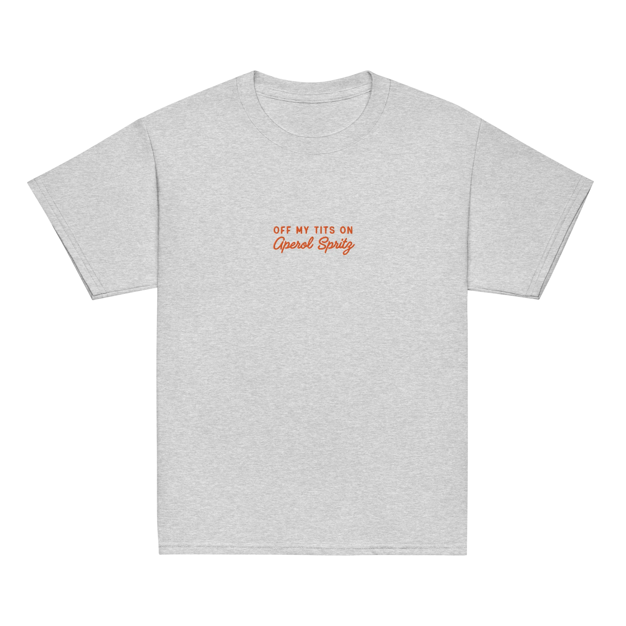Off My Tits On Aperol Spritz Embroidered Baby Tee - Image 10
