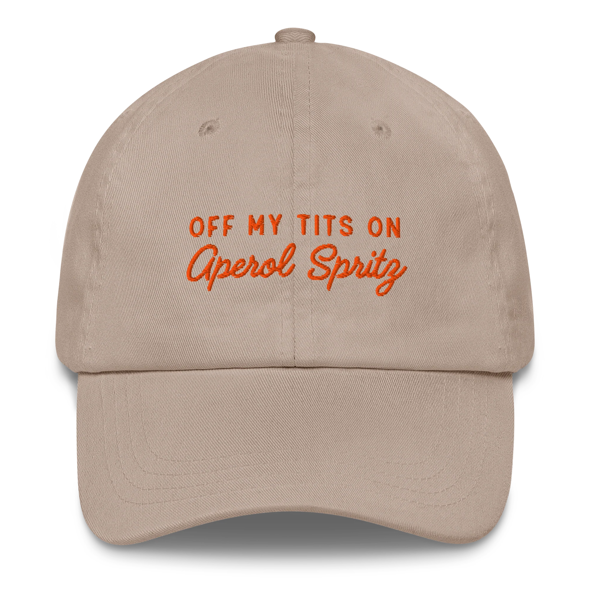 Off My Tits On Aperol Spritz Embroidered Cap - Image 4