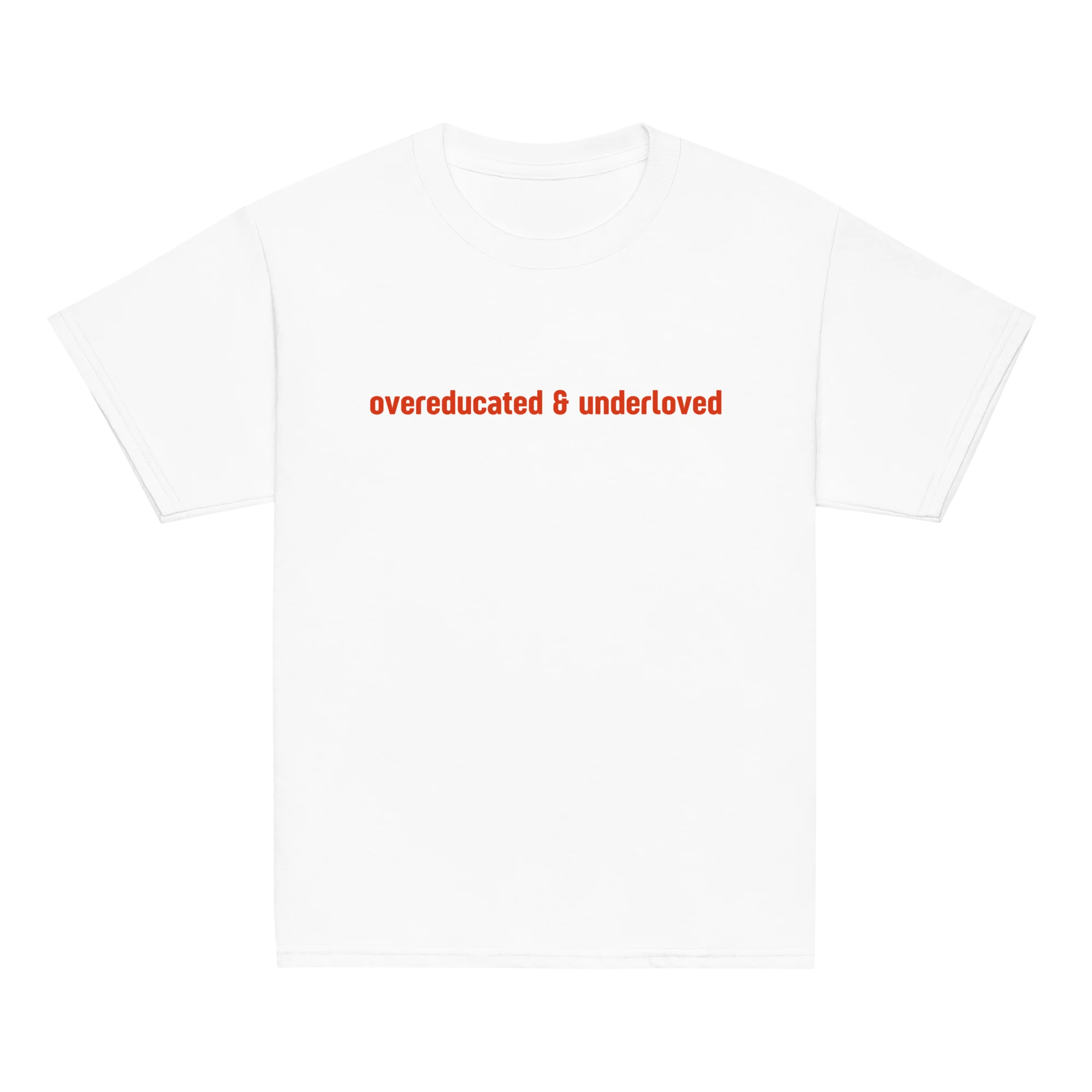Overeducated & Underloved Baby Tee - Image 3
