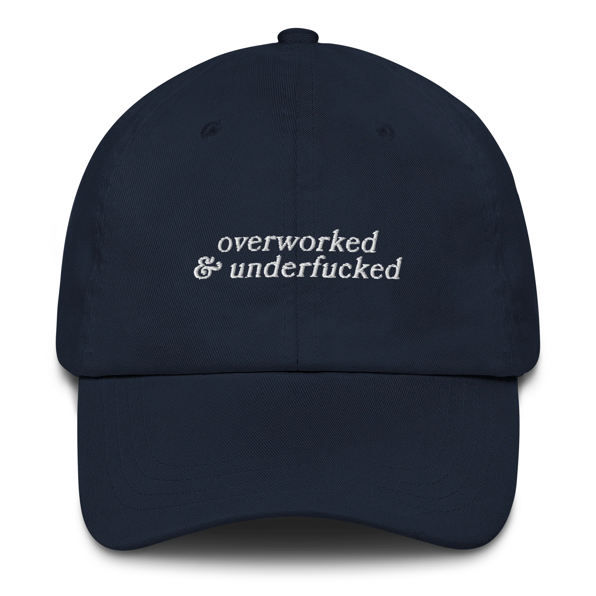 Overworked & Underfucked Embroidered Cap - Image 8