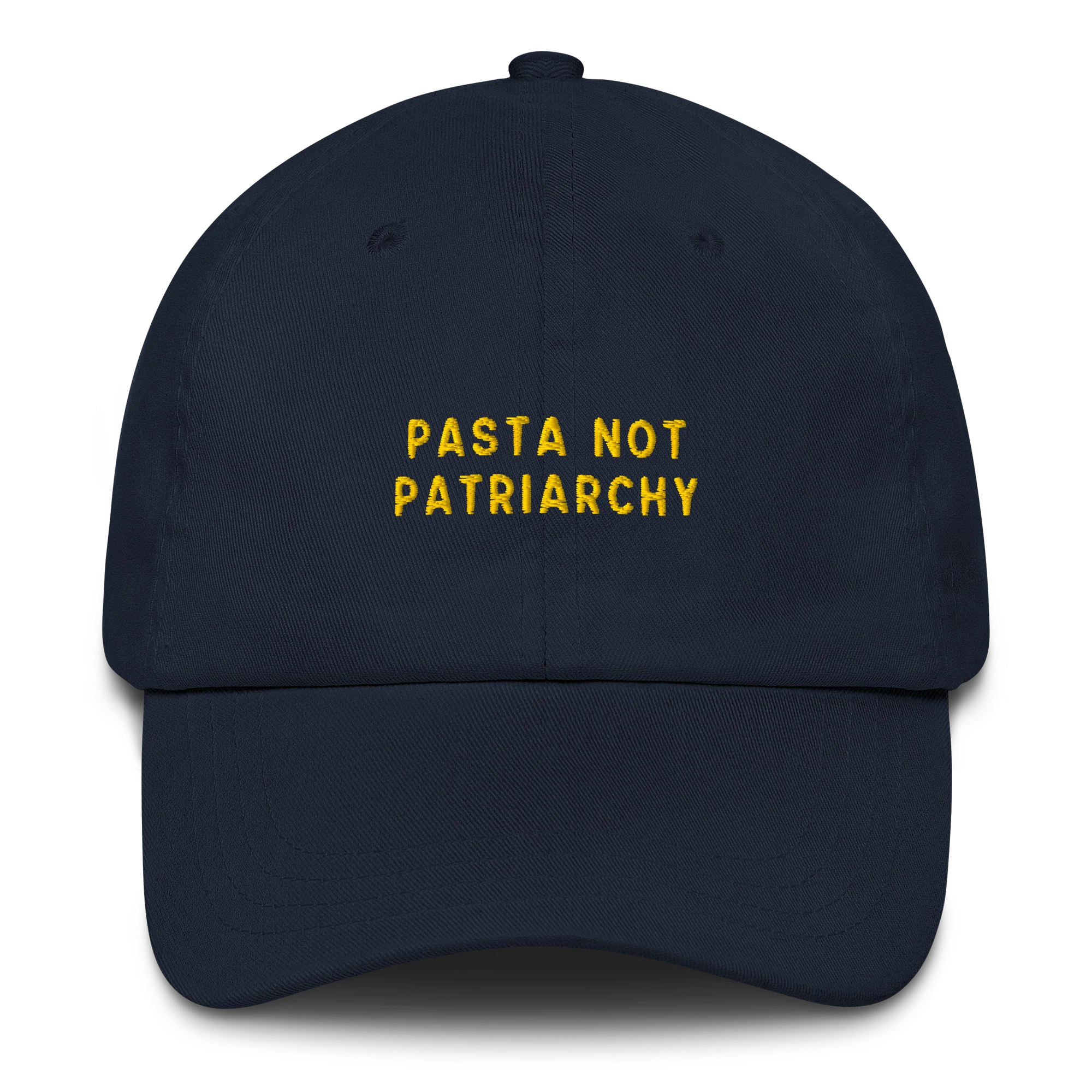 Pasta Not Patriarchy Embroidered Cap