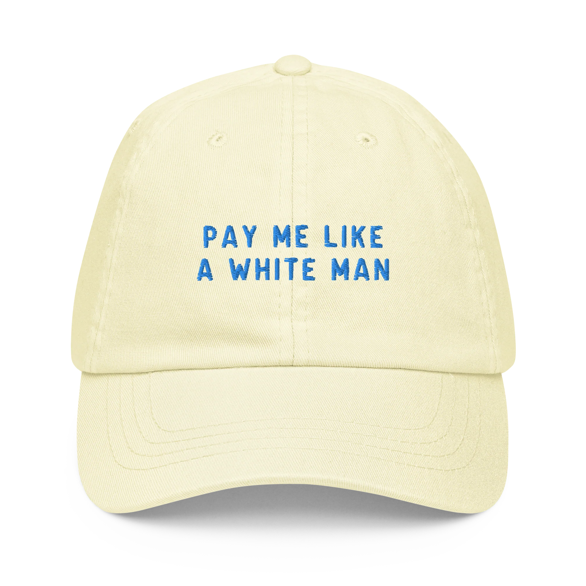 Pay Me Like A White Man Embroidered Pastel Baseball Cap - Image 5