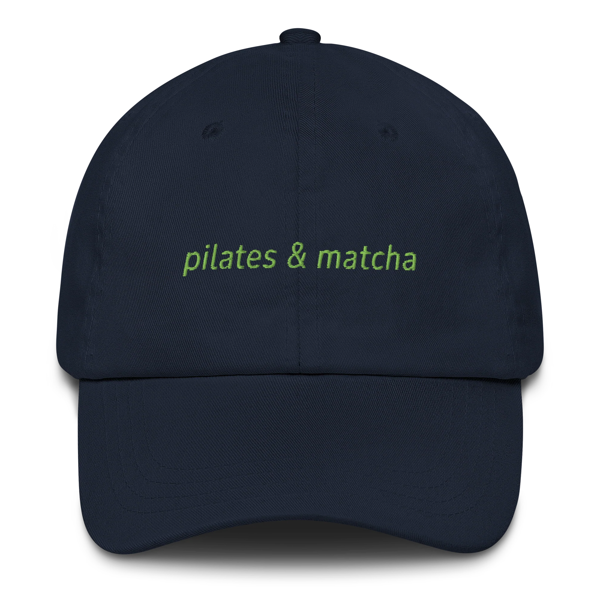 Pilates & Matcha Embroidered Cap