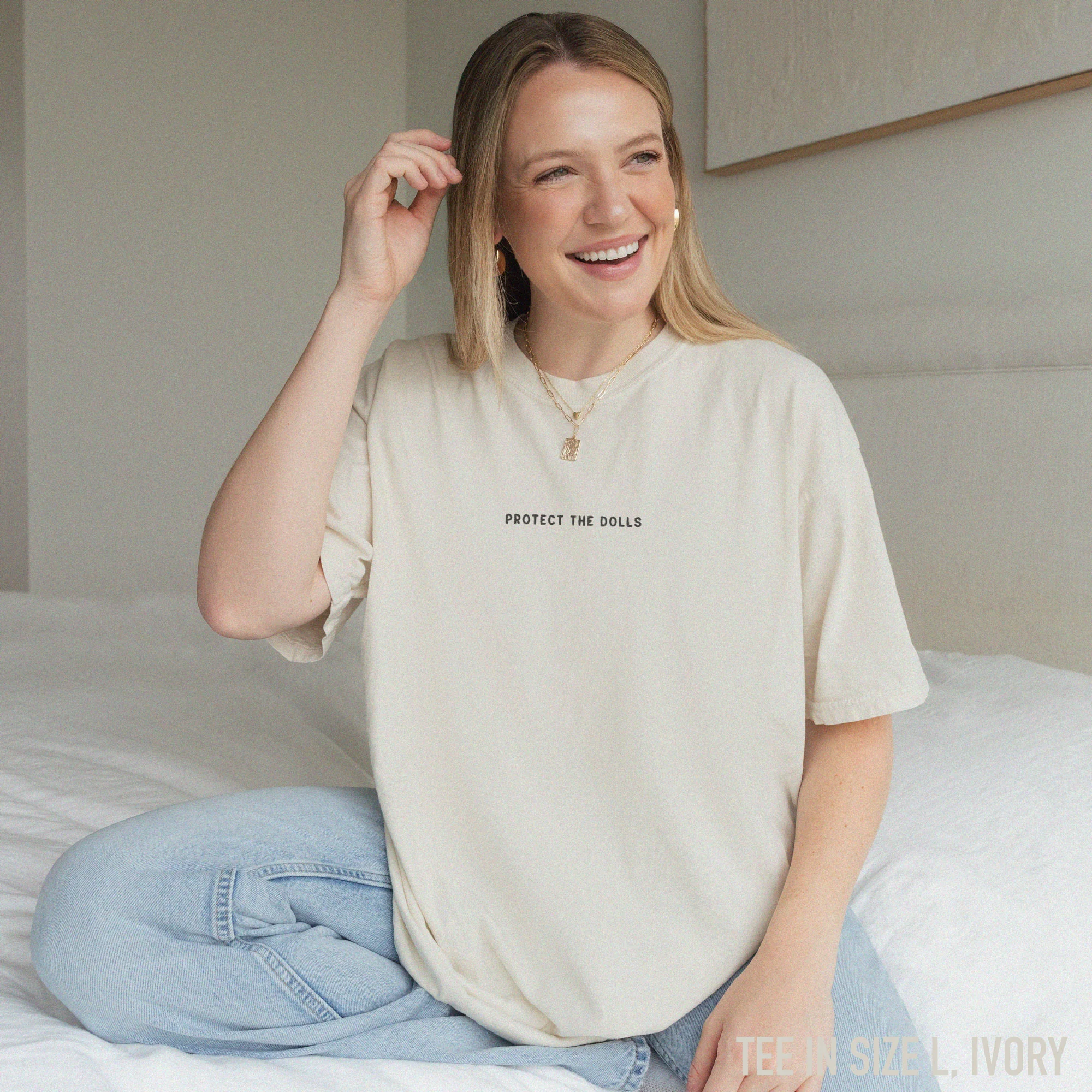 Protect The Dolls Embroidered Classic T-Shirt - Image 2