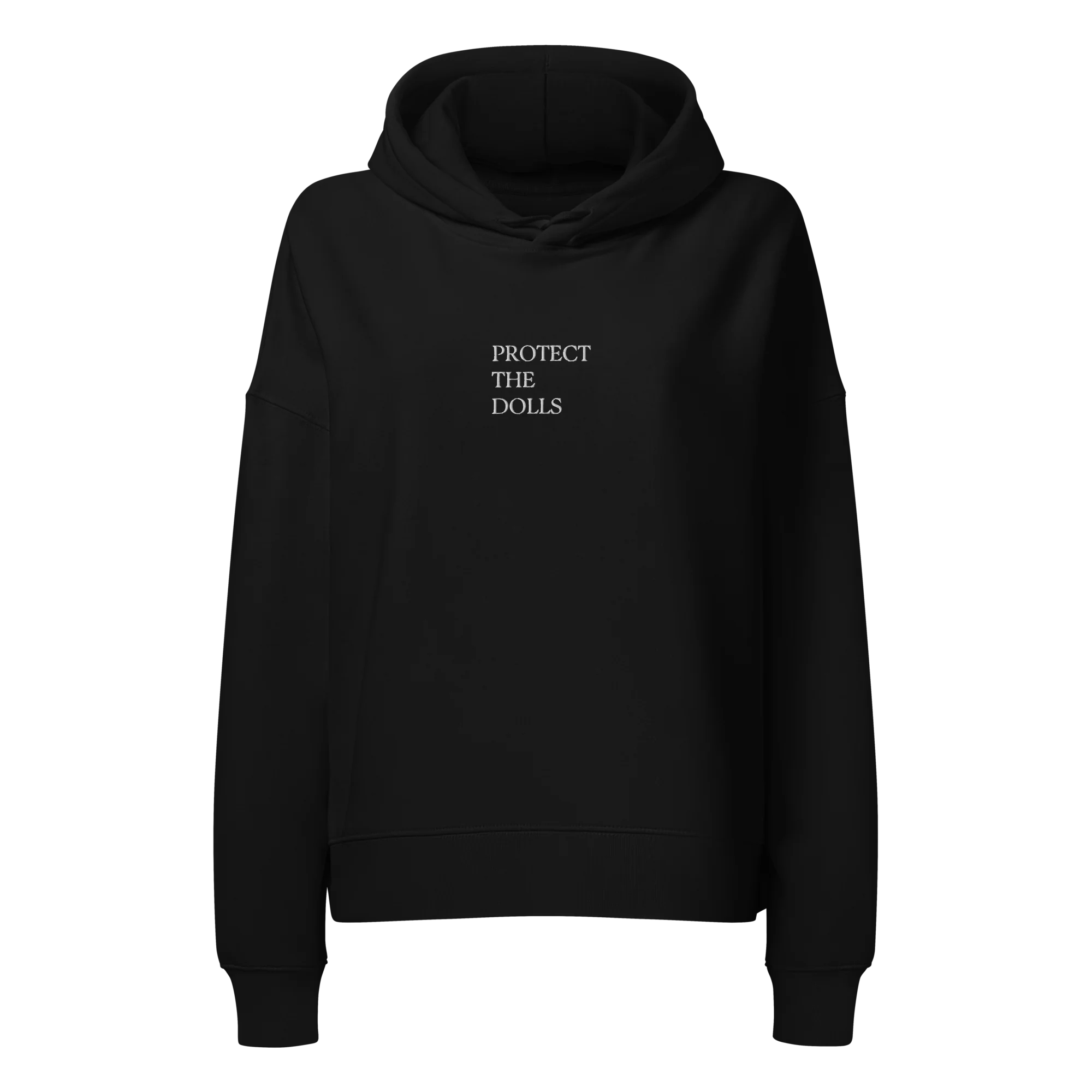 Protect The Dolls Embroidered Women’s Organic Hoodie