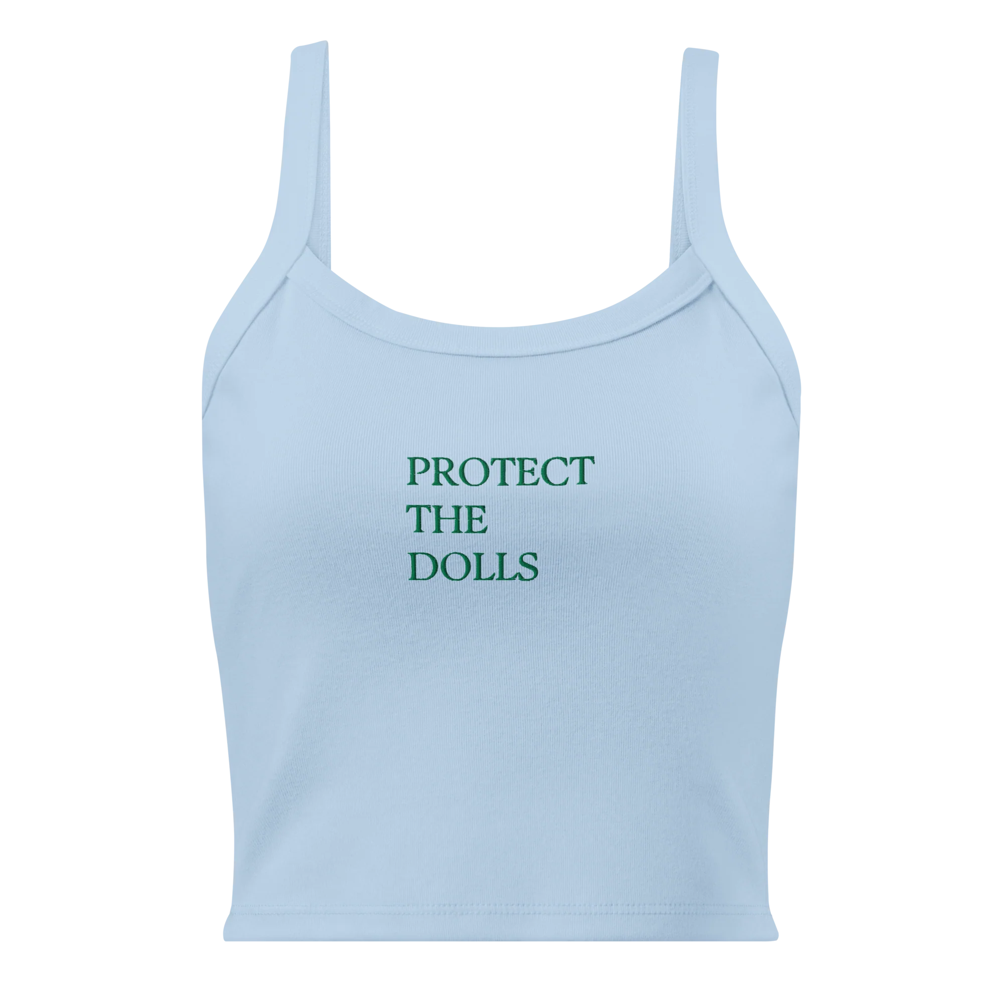 Protect The Dolls Rib Embroidered Tank Top - Image 3