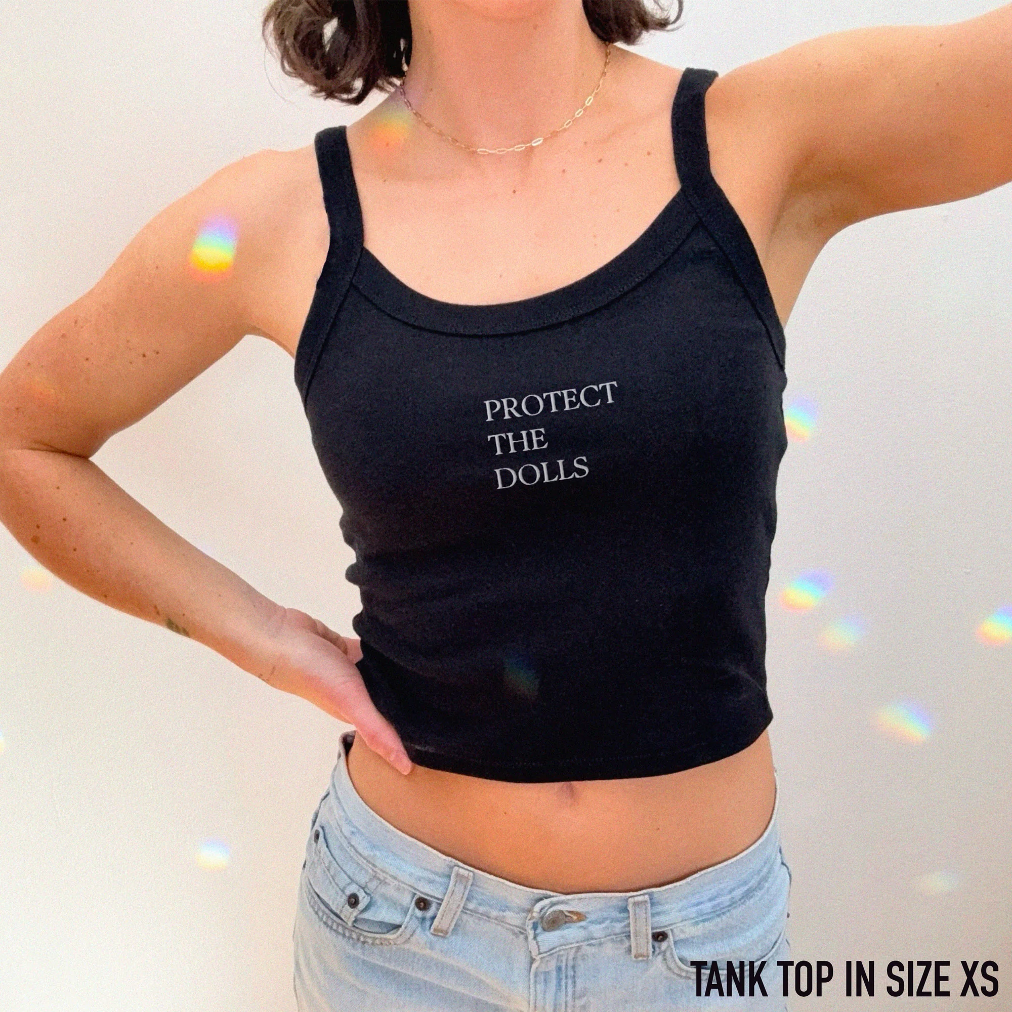 Protect The Dolls Rib Embroidered Tank Top - Image 6