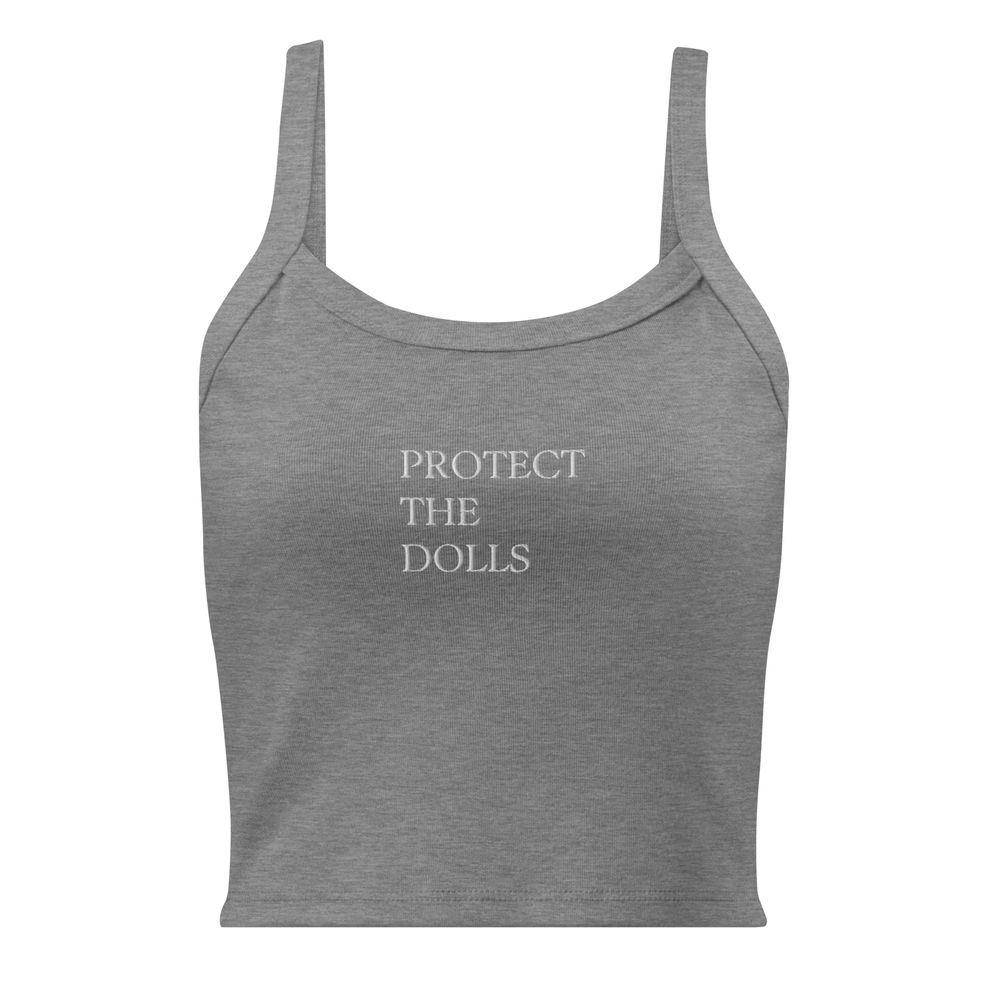 Protect The Dolls Rib Embroidered Tank Top - Image 8