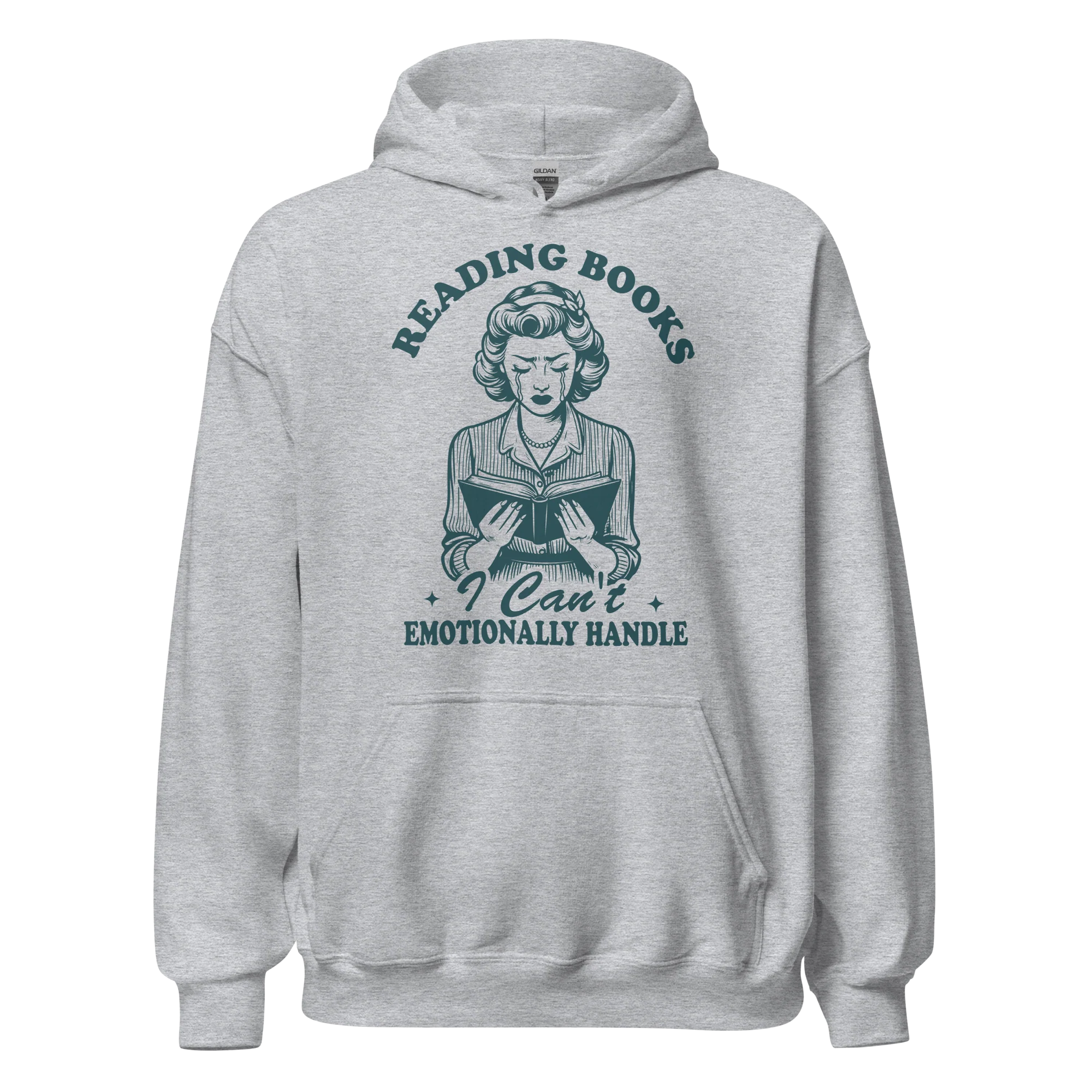 Reading Books Can't Emotionally Handle Hoodie - Image 11
