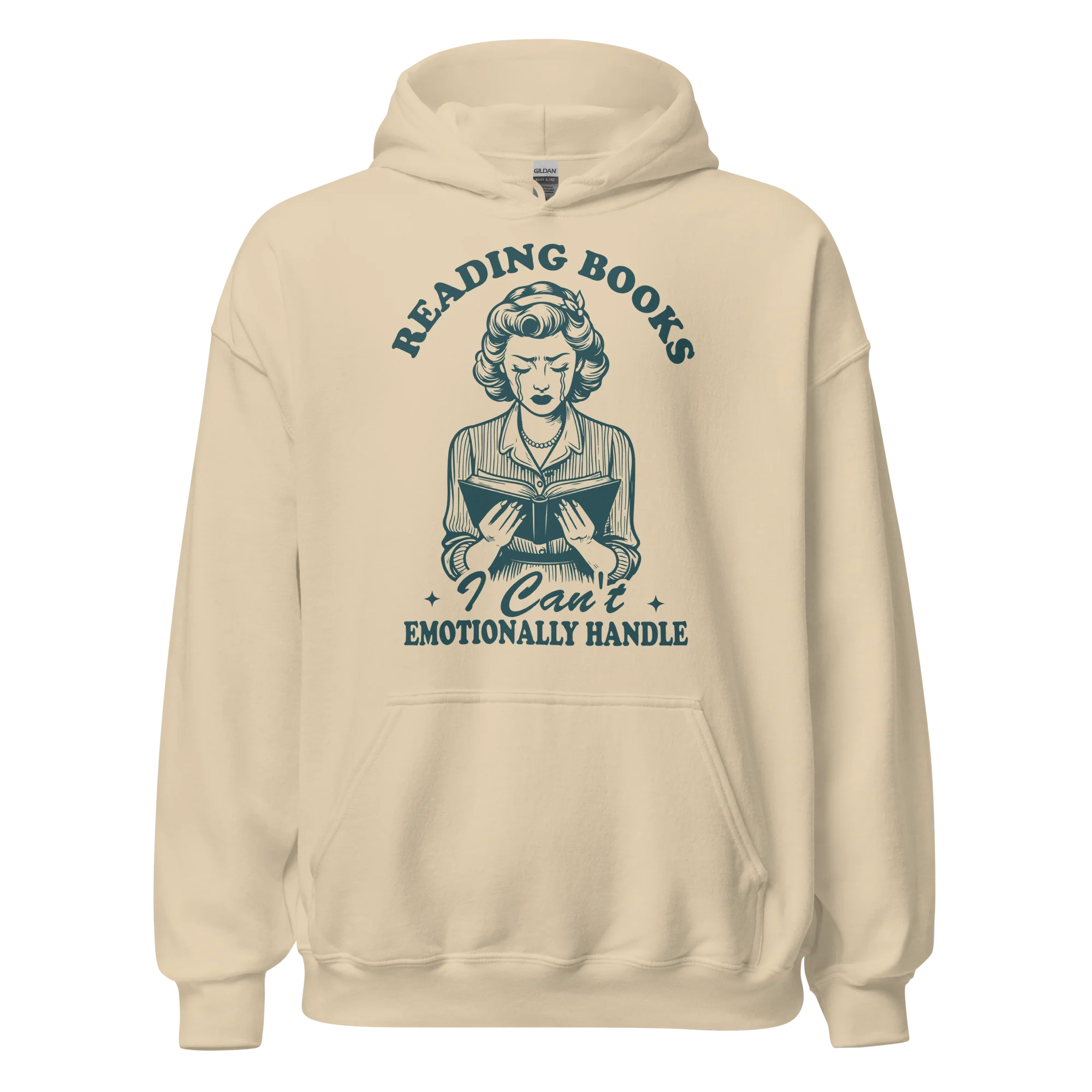 Reading Books Can't Emotionally Handle Hoodie - Image 8