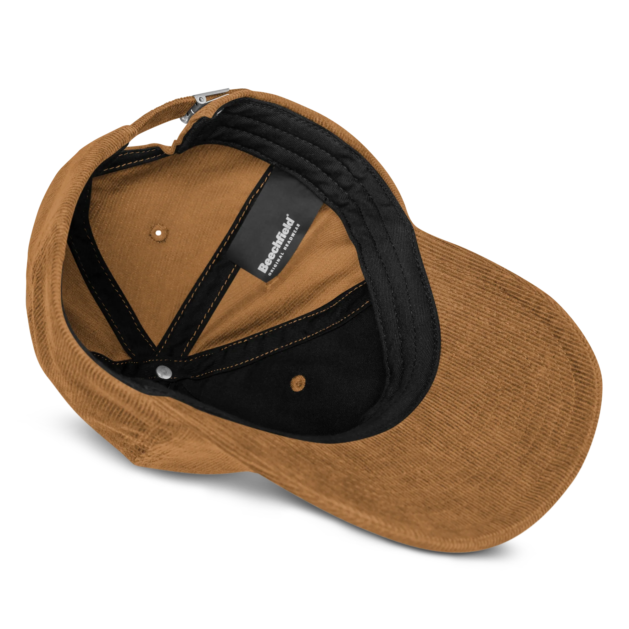 Red Wine Embroidered Corduroy Hat - Image 7
