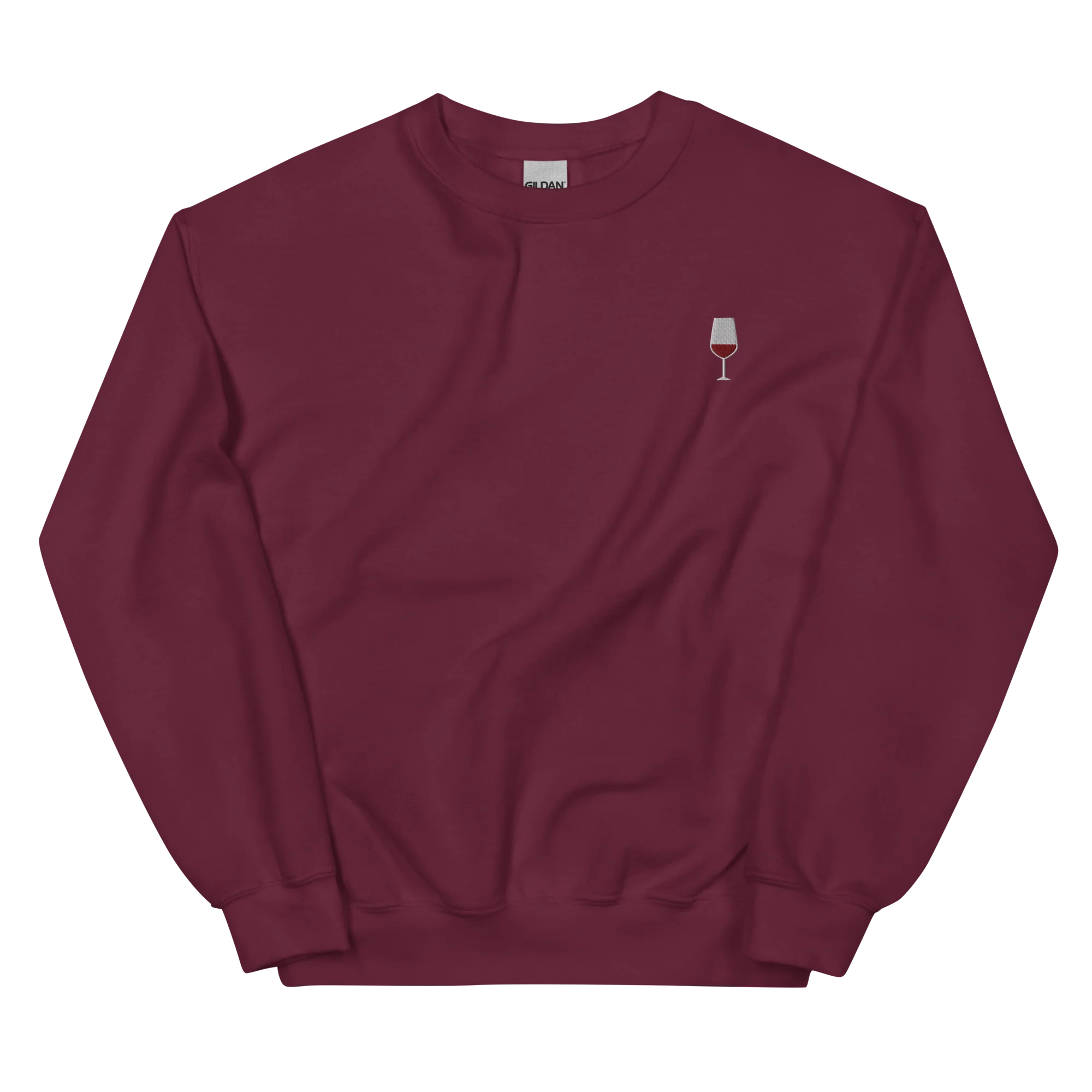 Red Wine Embroidered Sweatshirt - Image 10
